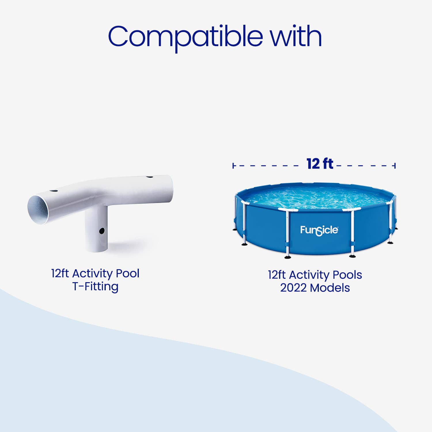 Funsicle 12 ft Activity Pool T-Fitting