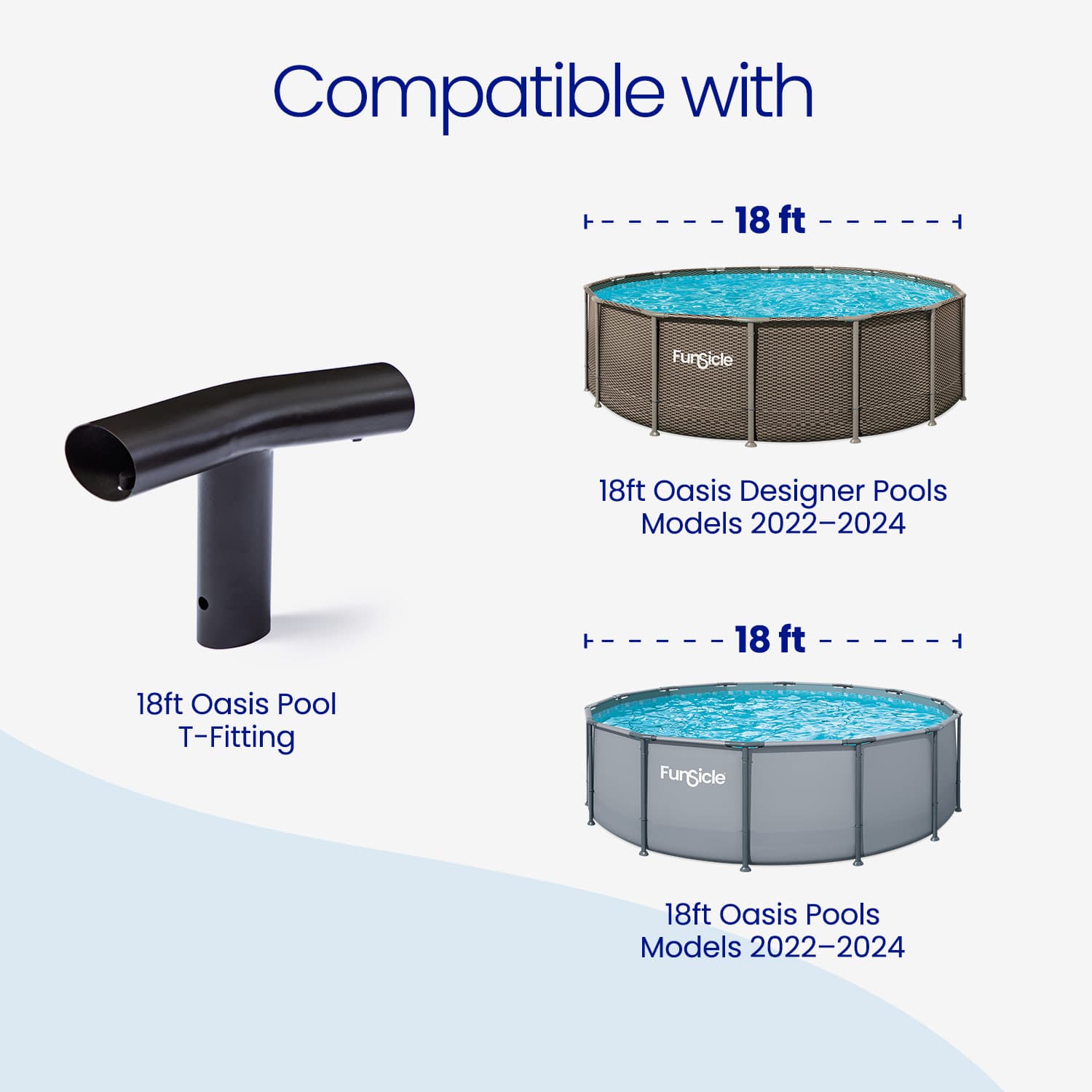 Funsicle 18 ft Oasis Designer Pool T-Fitting