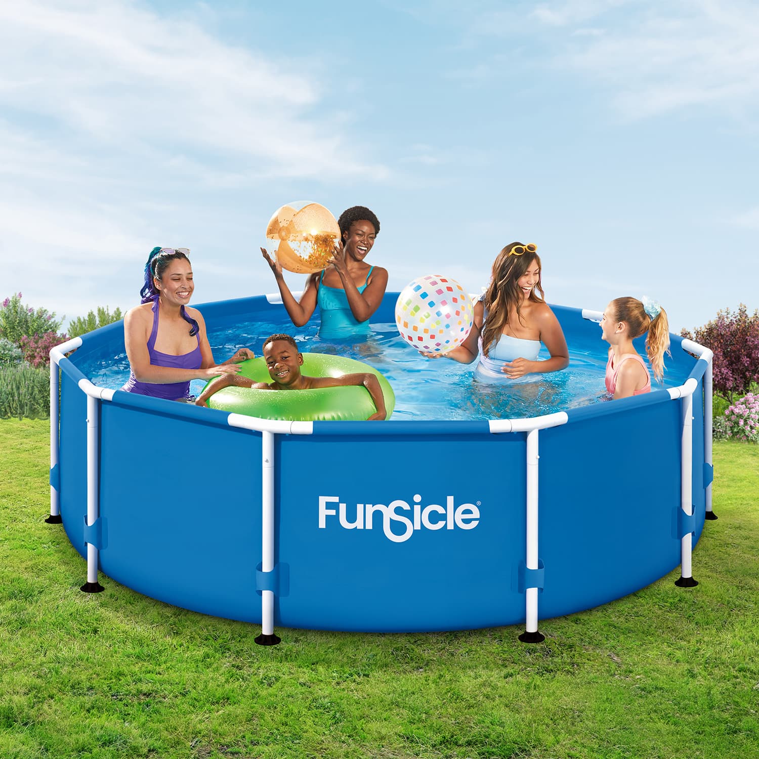 Funsicle 10 ft Activity Pool | Above Ground Family Pool