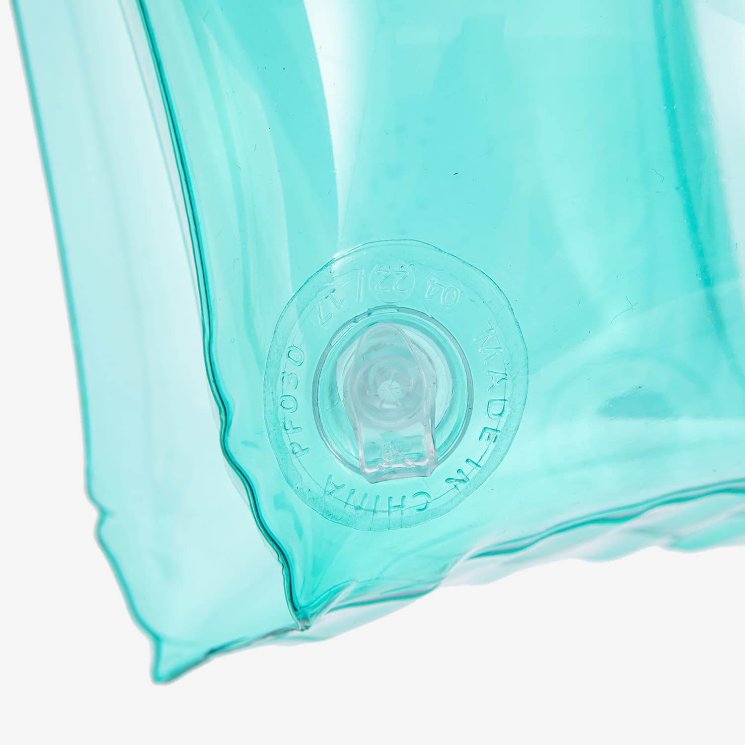 Funsicle Shark PopUp Armbands close up valve