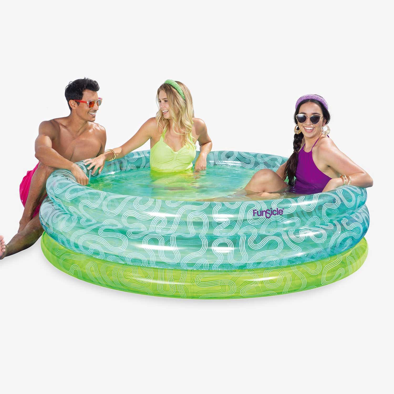 Funsicle Squiggle Pool with people