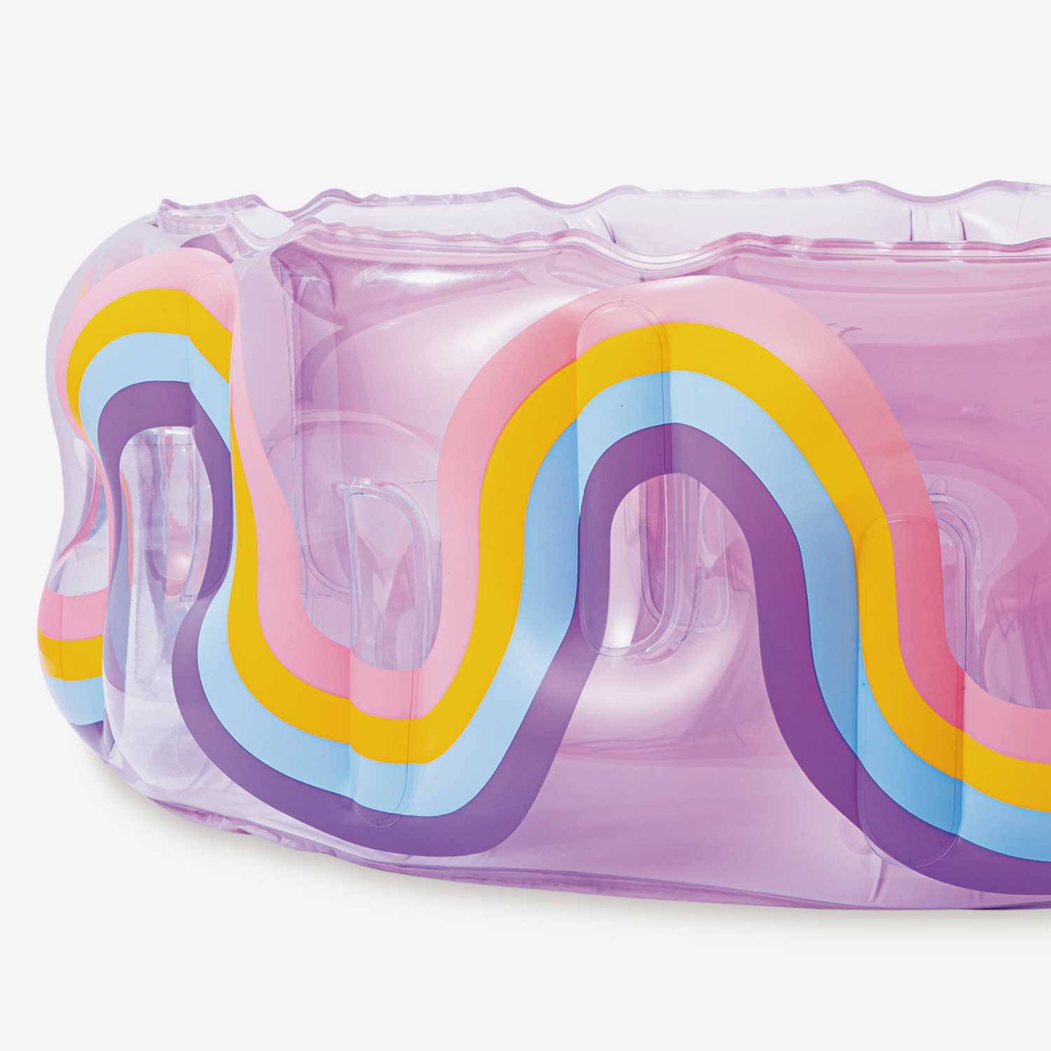 Funsicle Wavy Rainbow Funcuzzi Pool close up view