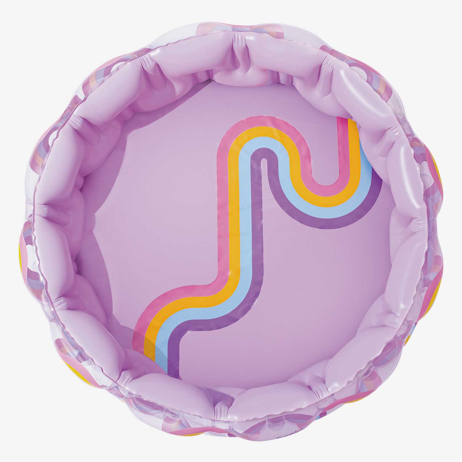 Funsicle Wavy Rainbow Funcuzzi Pool top view