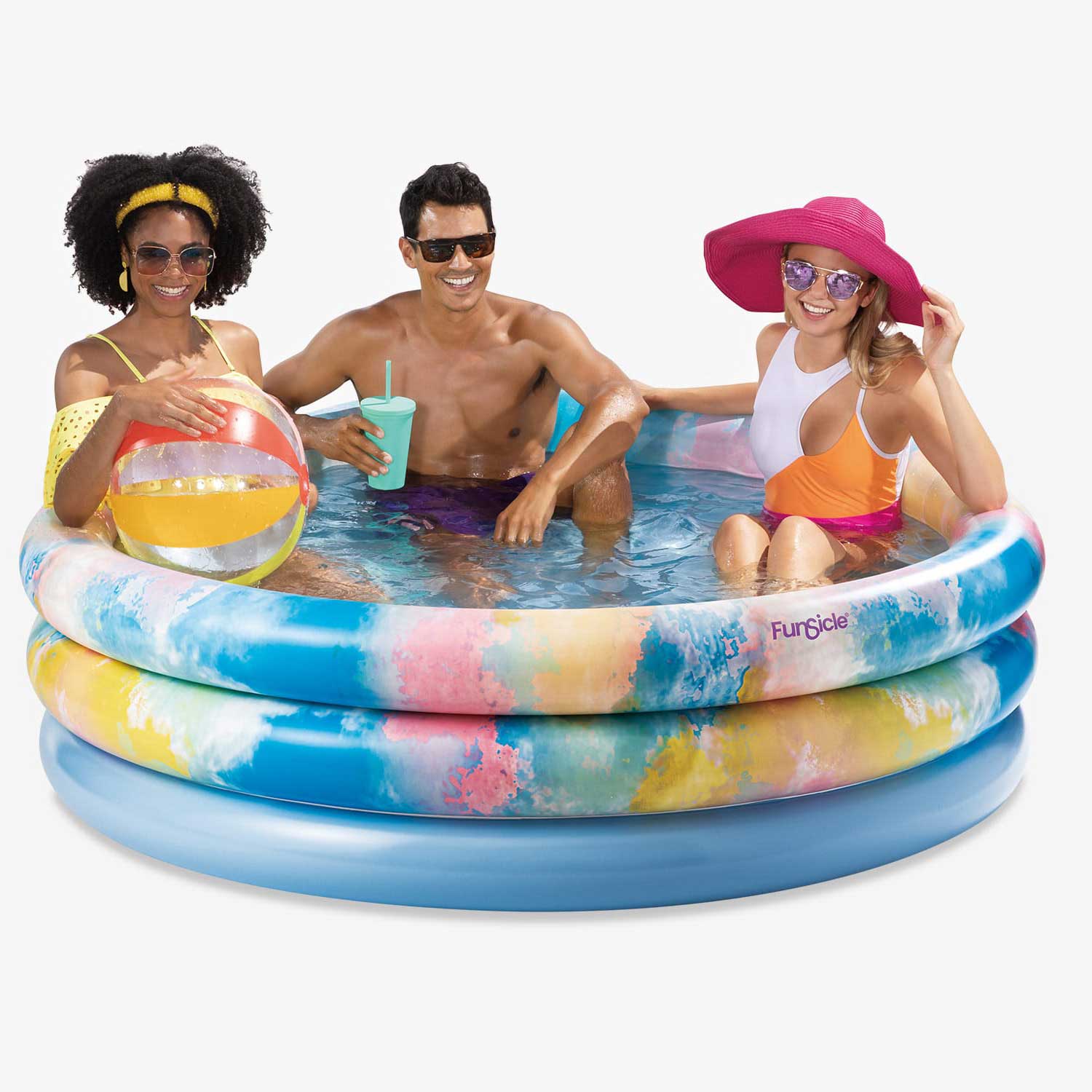 Funsicle Summer Vibes Pool with people inside