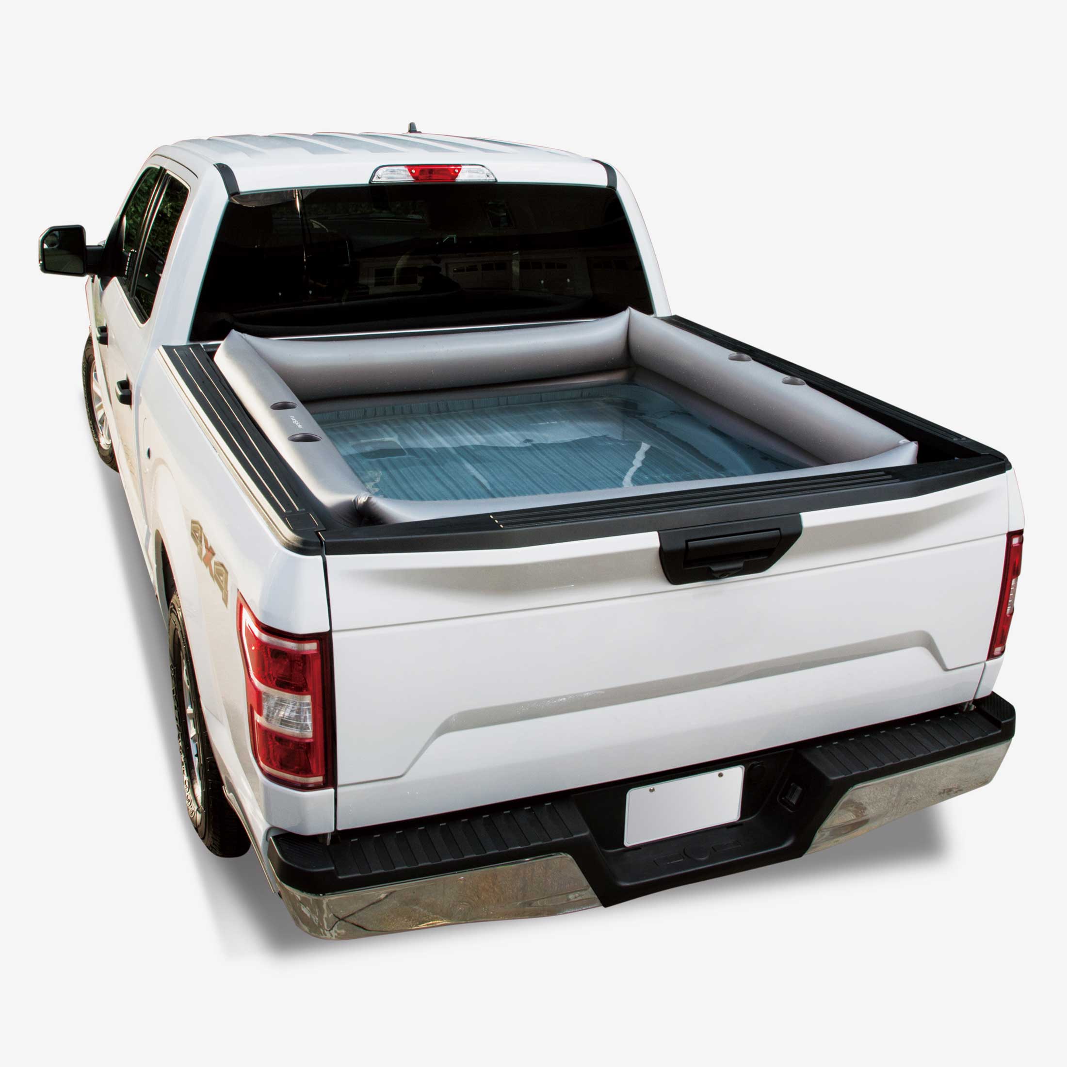 Funsicle Truck Bed Pool inside a pickup truck