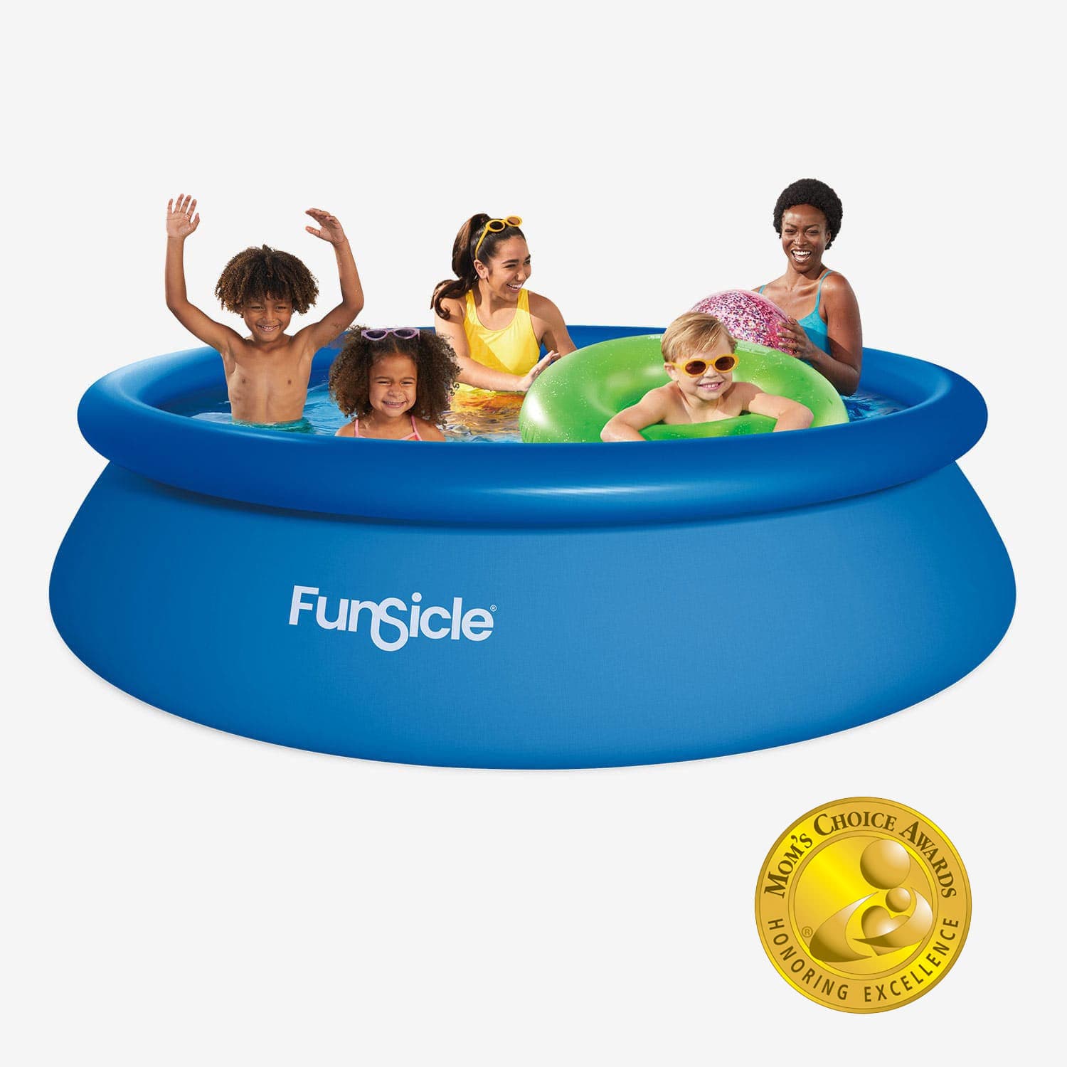 Funsicle 10 ft QuickSet Pool with People