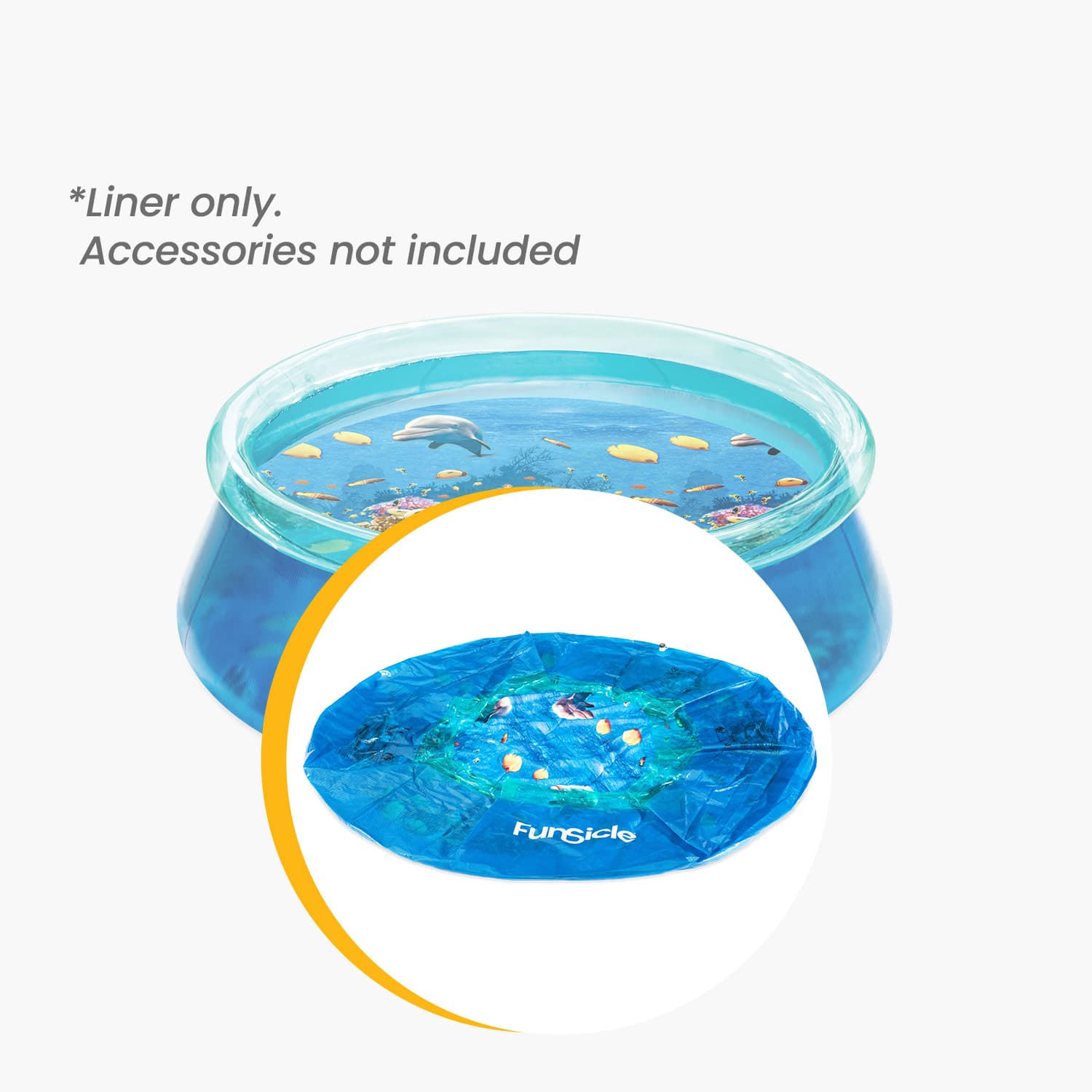 Funsicle 8 ft 3D Fun Pool Liner