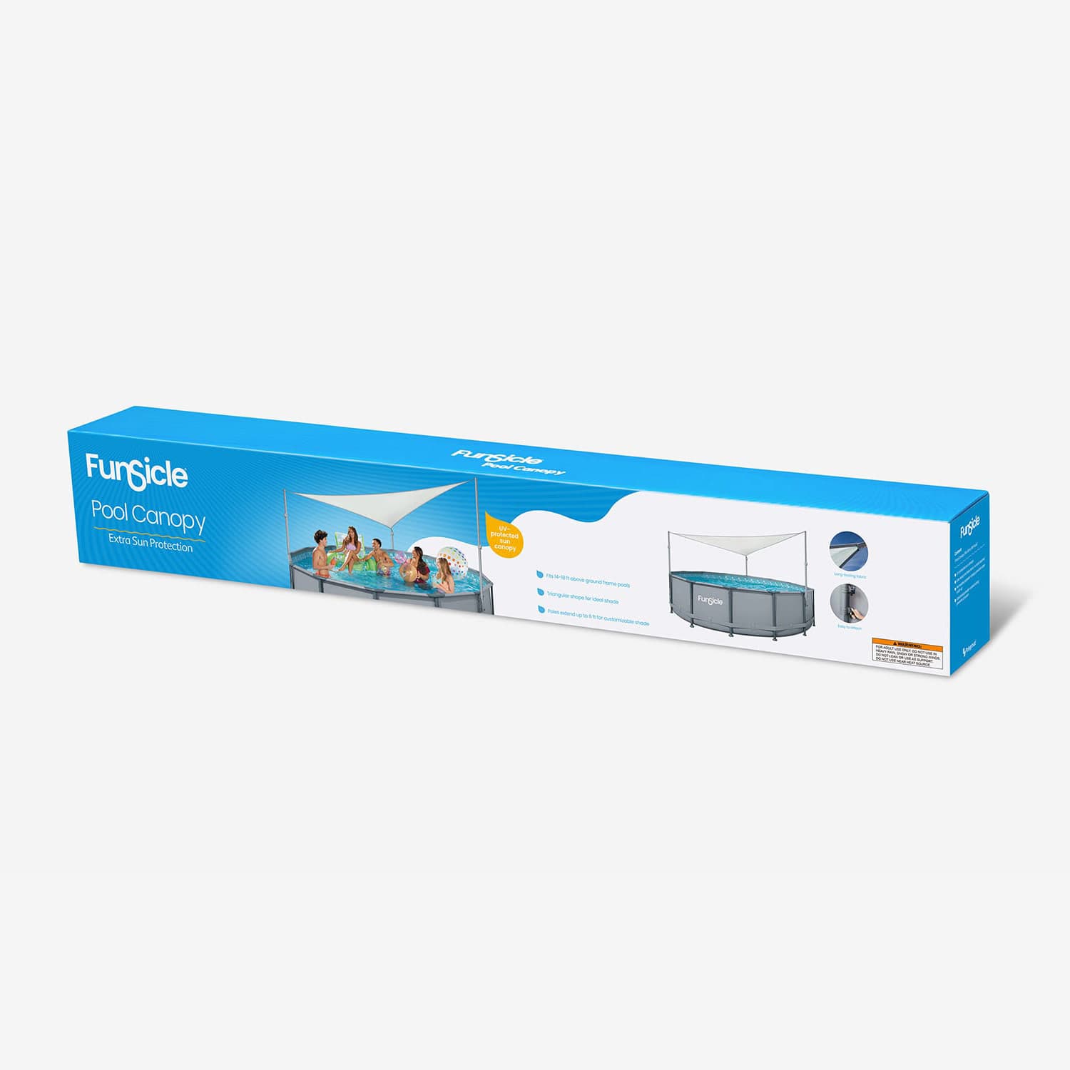 Funsicle Pool Canopy packaging box