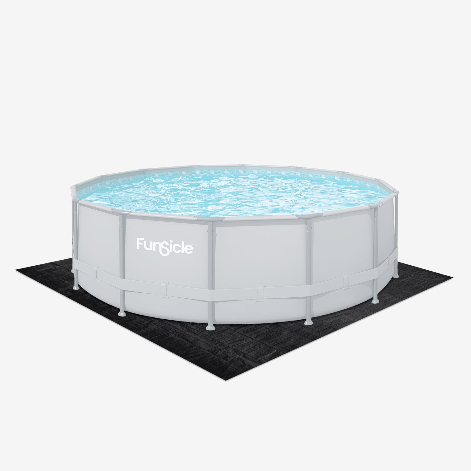 Funsicle 22.8 ft Ground Cloth with grayed out pool