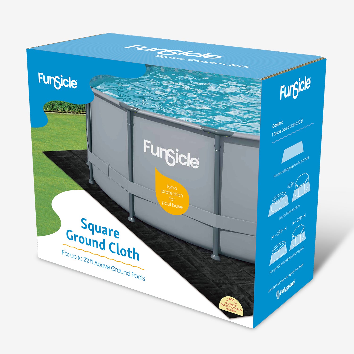 Funsicle 22.8 ft Ground Cloth front packaging