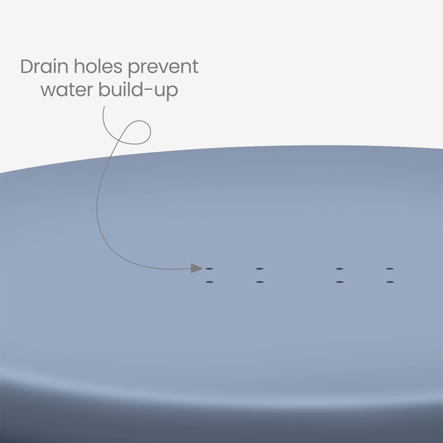 Funsicle 10ft QuickSet Pool Cover drain holes close up view