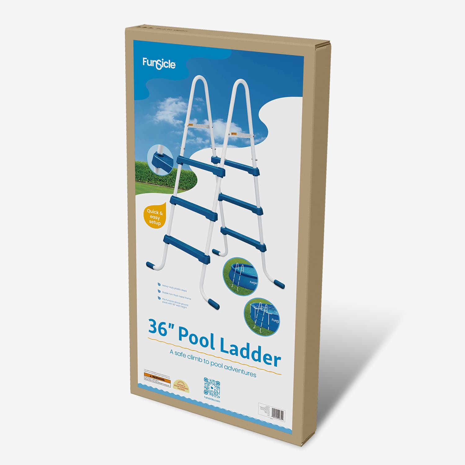 Funsicle 36" SureStep Ladder packaging