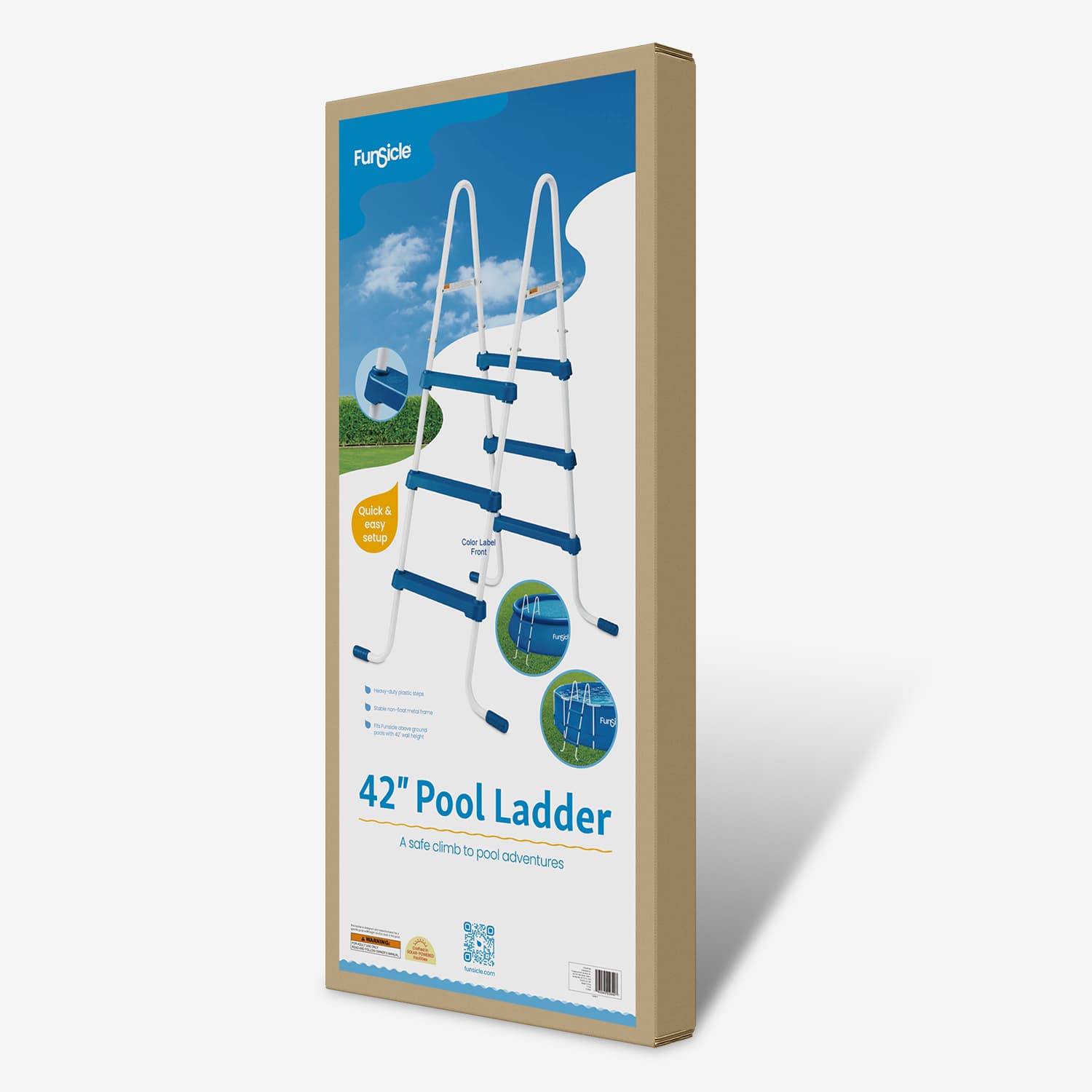 Funsicle 42" SureStep Ladder packaging