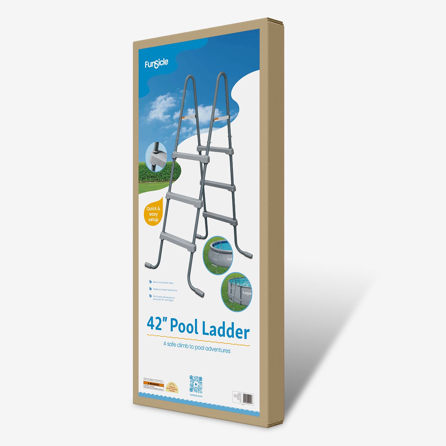Funsicle 42" SureStep Ladder packaging