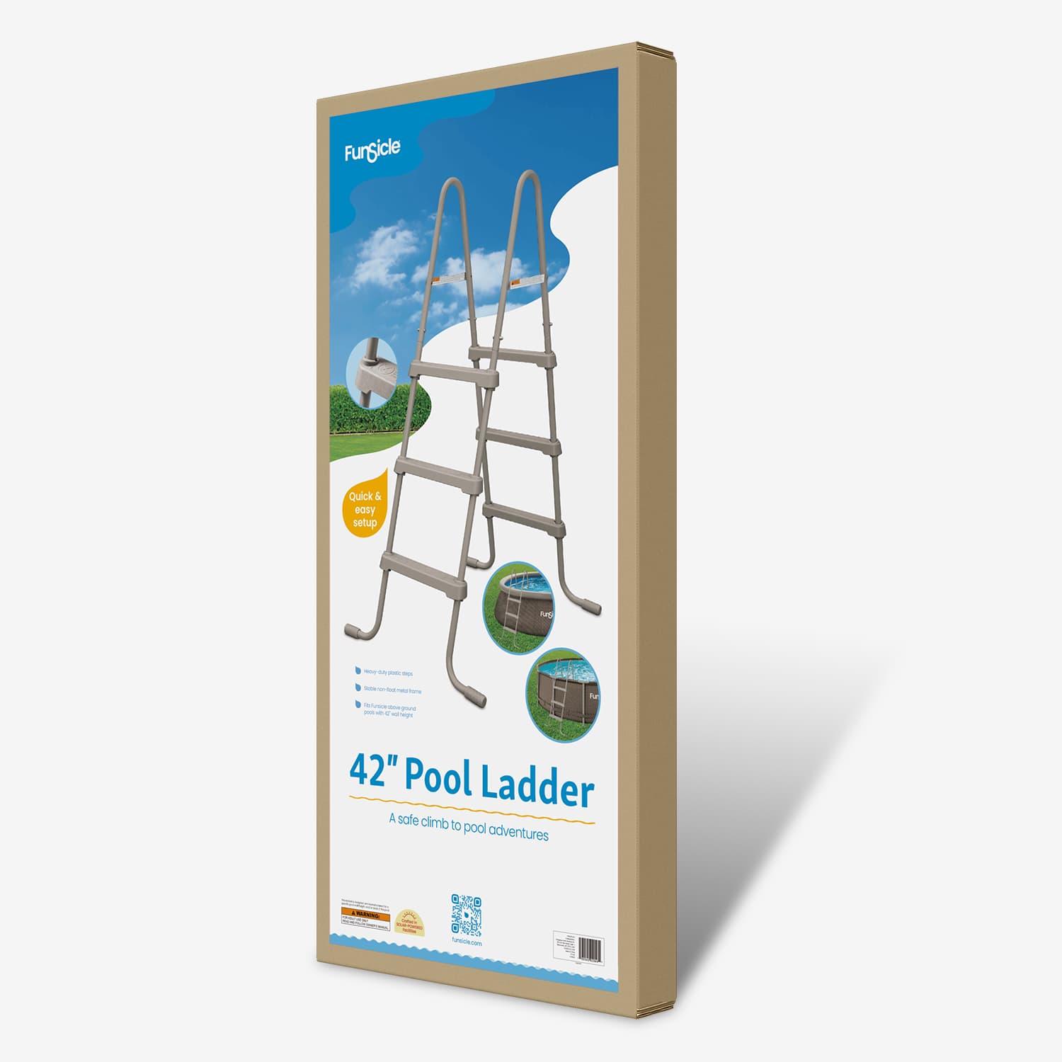 Funsicle 42" SureStep Ladder packaging