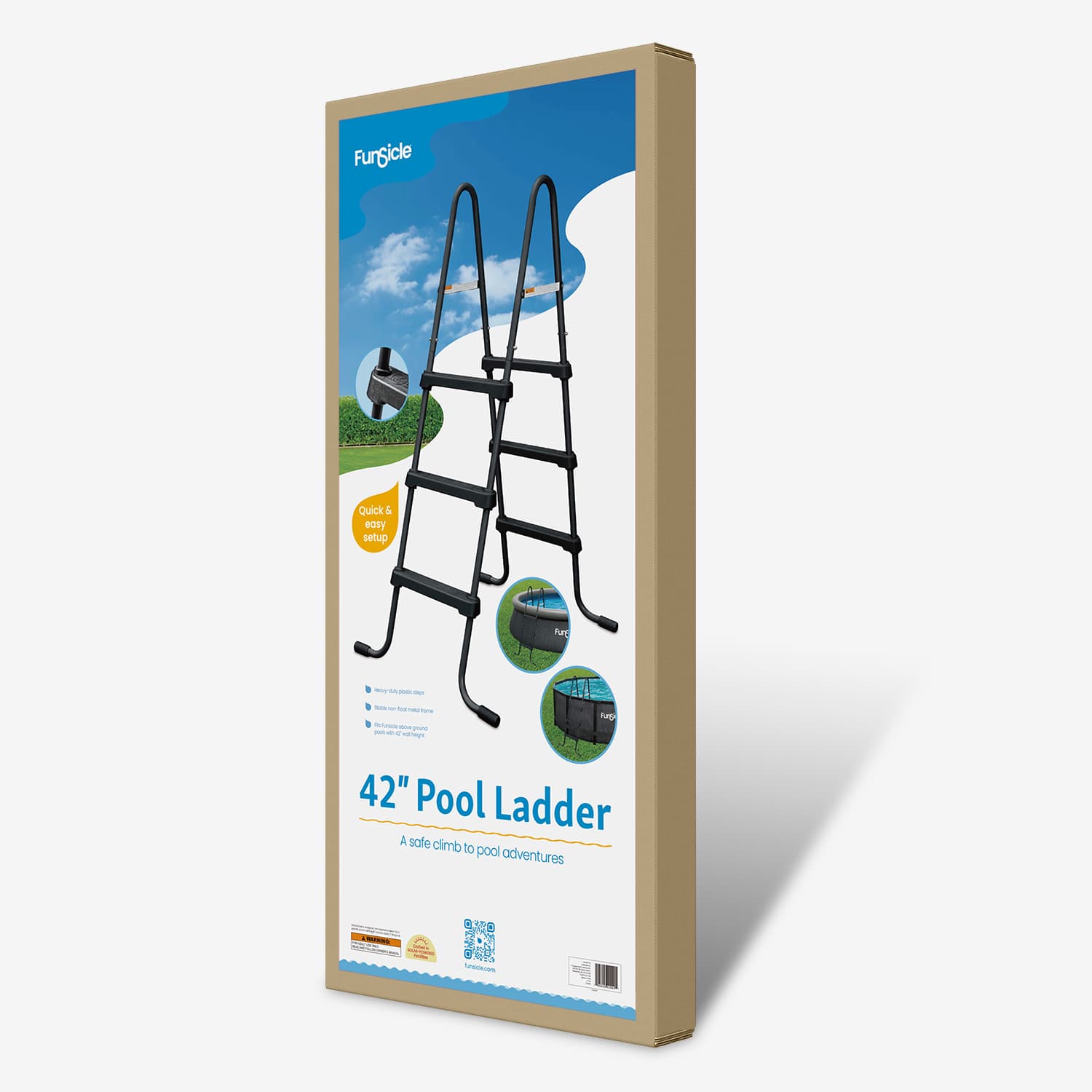 Funsicle 42" SureStep Ladder packaging