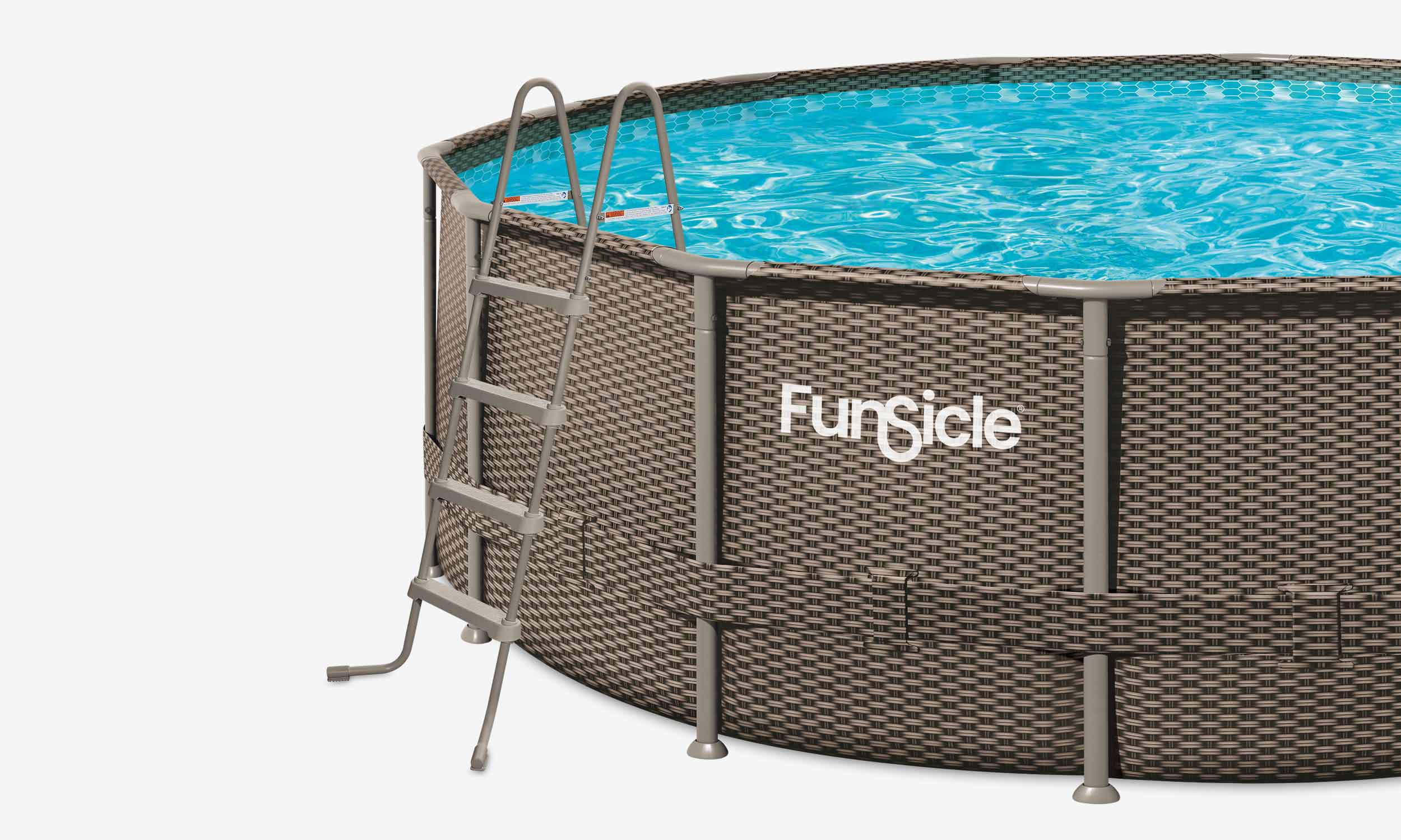 Funsicle 48" SureStep Ladder with a pool