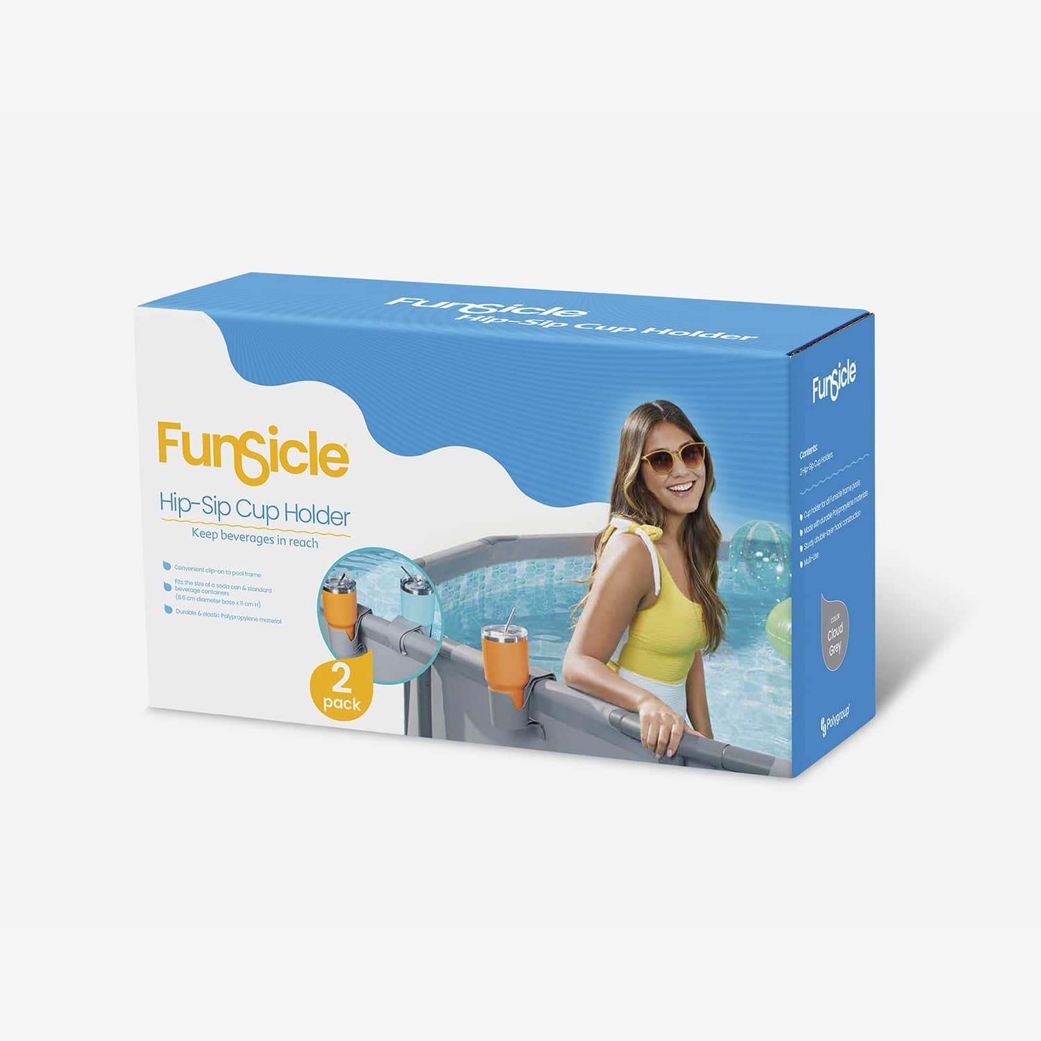 Funsicle Hip-Sip Cup Holder (2-pack) packaging box