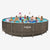 Funsicle 22 ft Oasis Designer Pool - Double Rattan with models on white background