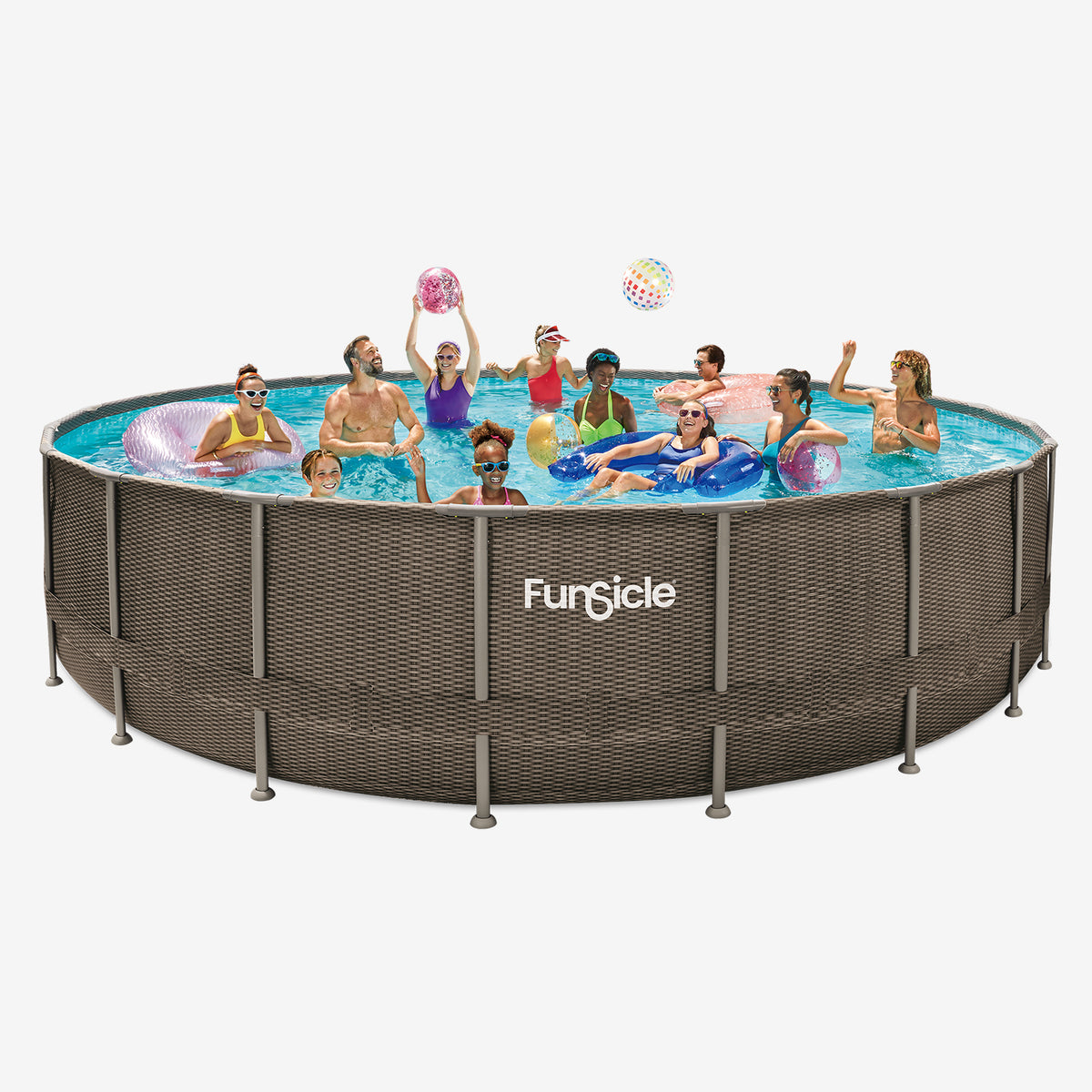 ARENA × WIND AND SEA POOLTOWEL Funsicle 22ft Oasis Designer Pool | Above Ground Family Pool