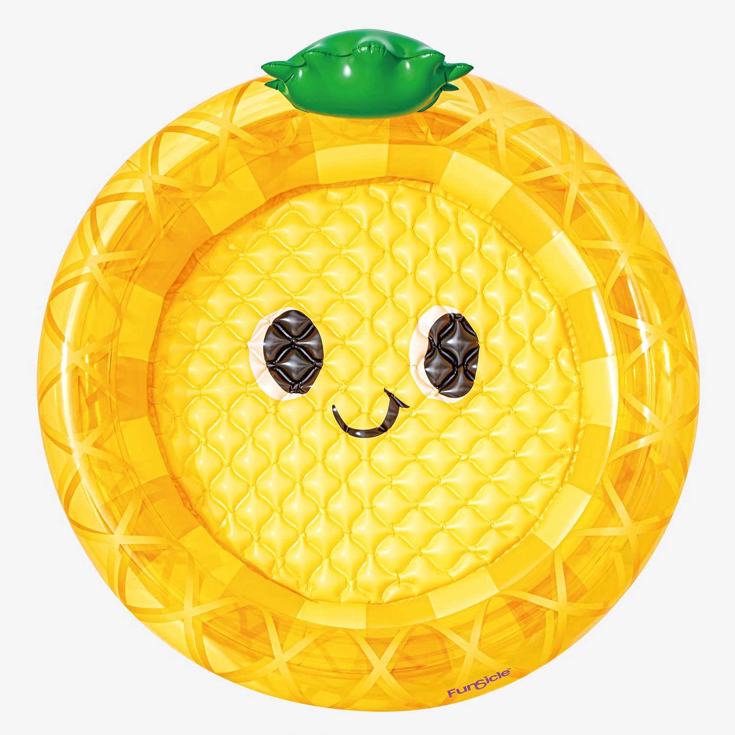 Funsicle Happy Pineapple FunRing Pool top view