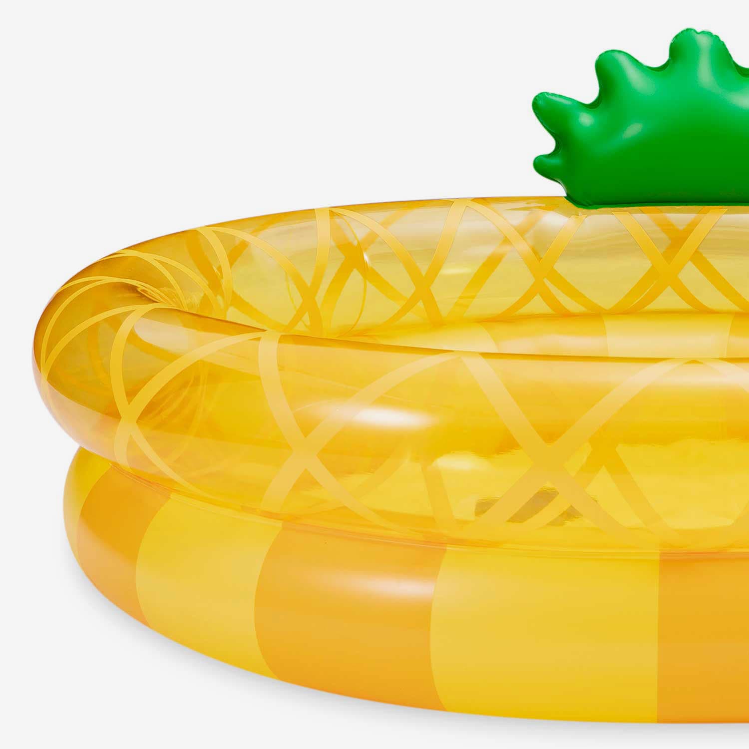 Funsicle Happy Pineapple FunRing Pool close up view