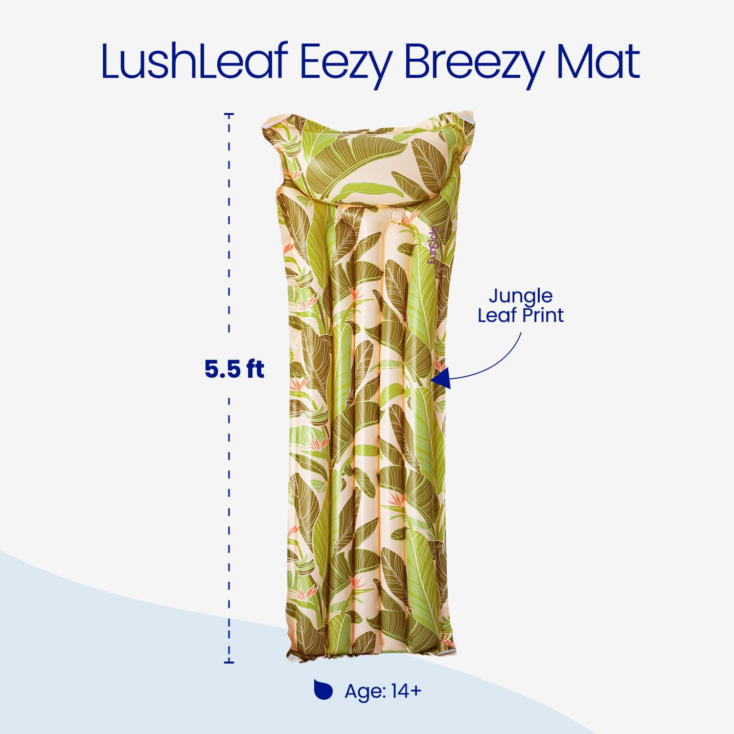 Funsicle Eezy Breezy Lush Leaf Mat