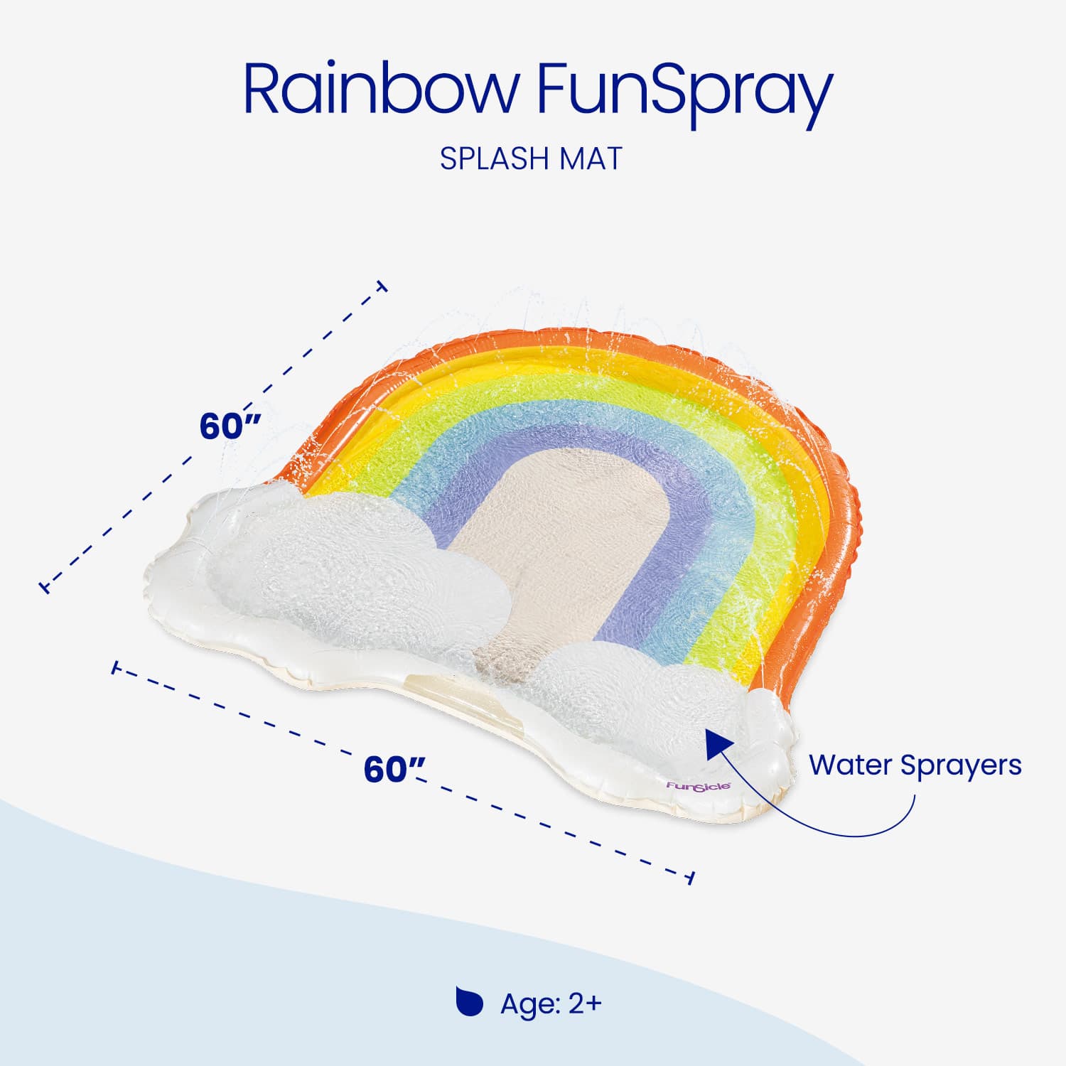 Funsicle Rainbow FunSpray Splash Mat