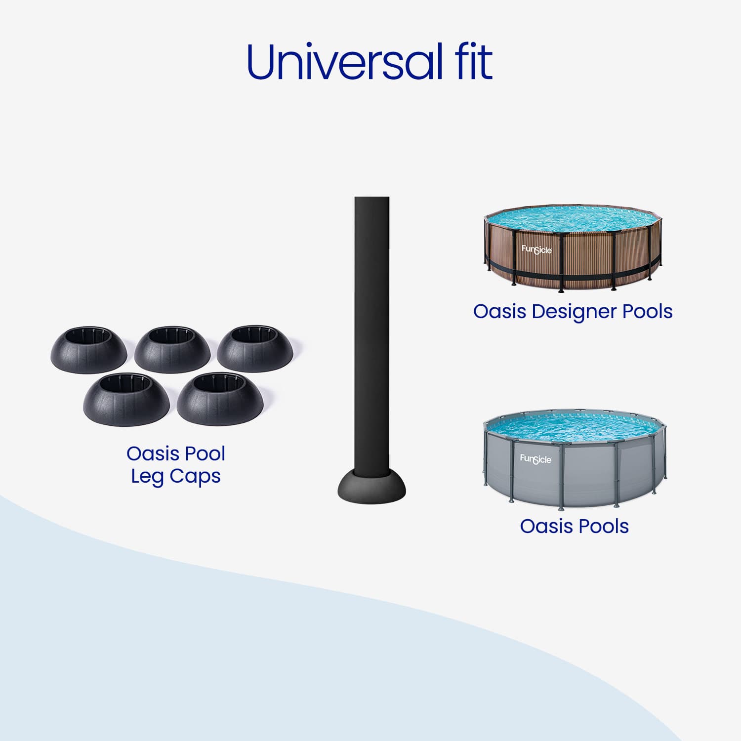 pool leg caps universal fit diagram