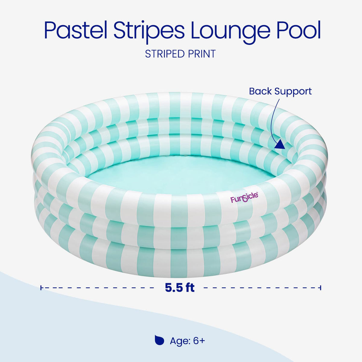 Pastel Shell Pool Funsicle Pastel Stripes Pool