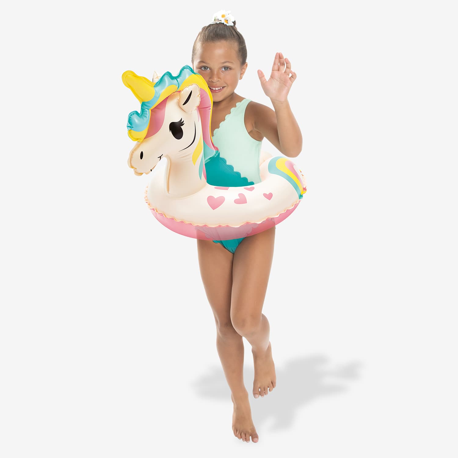 Funsicle Whimsicorn Split Ring with a model on a white background