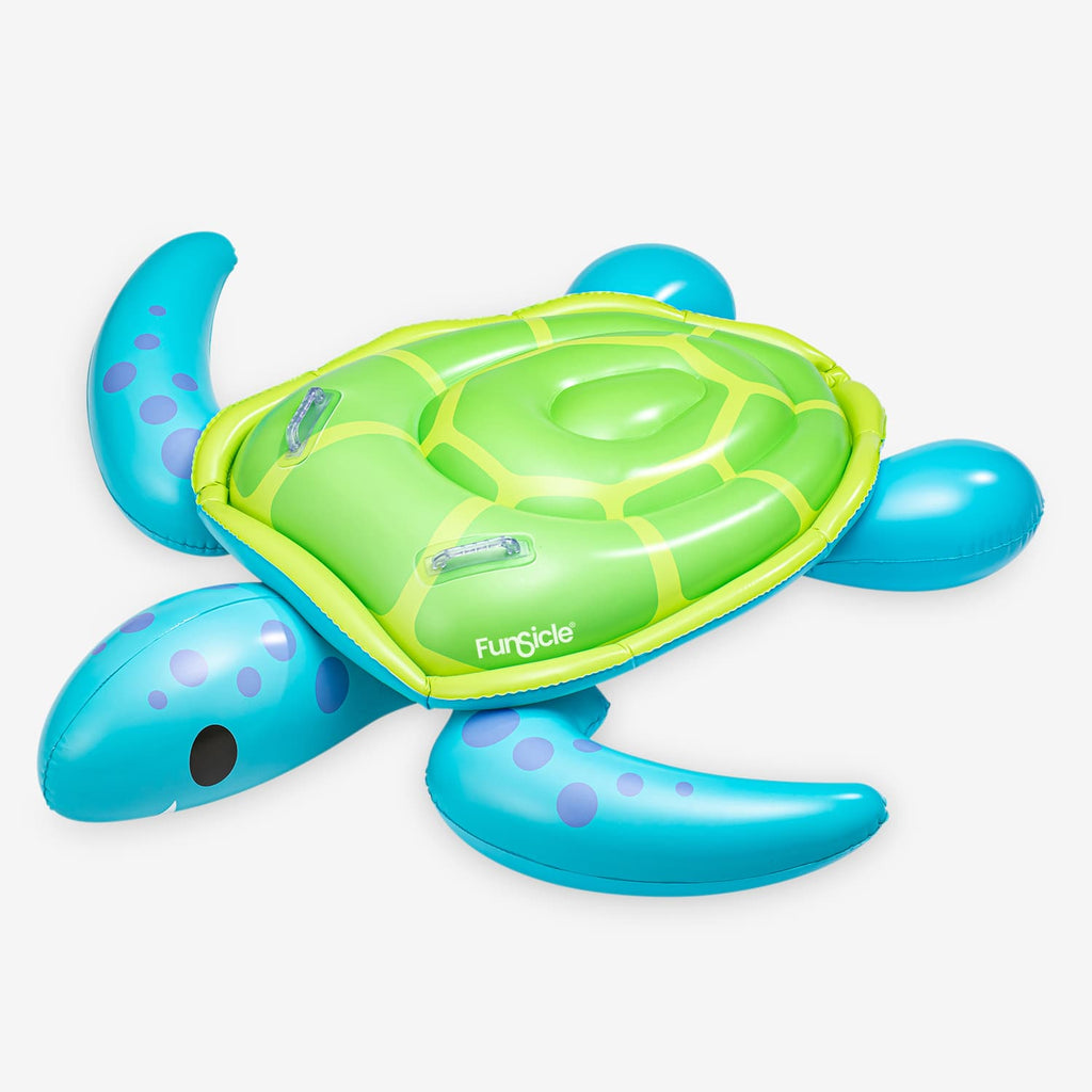 Turtlebox Float Funsicle Turtle Time Ride-On | Inflatable Pool Float