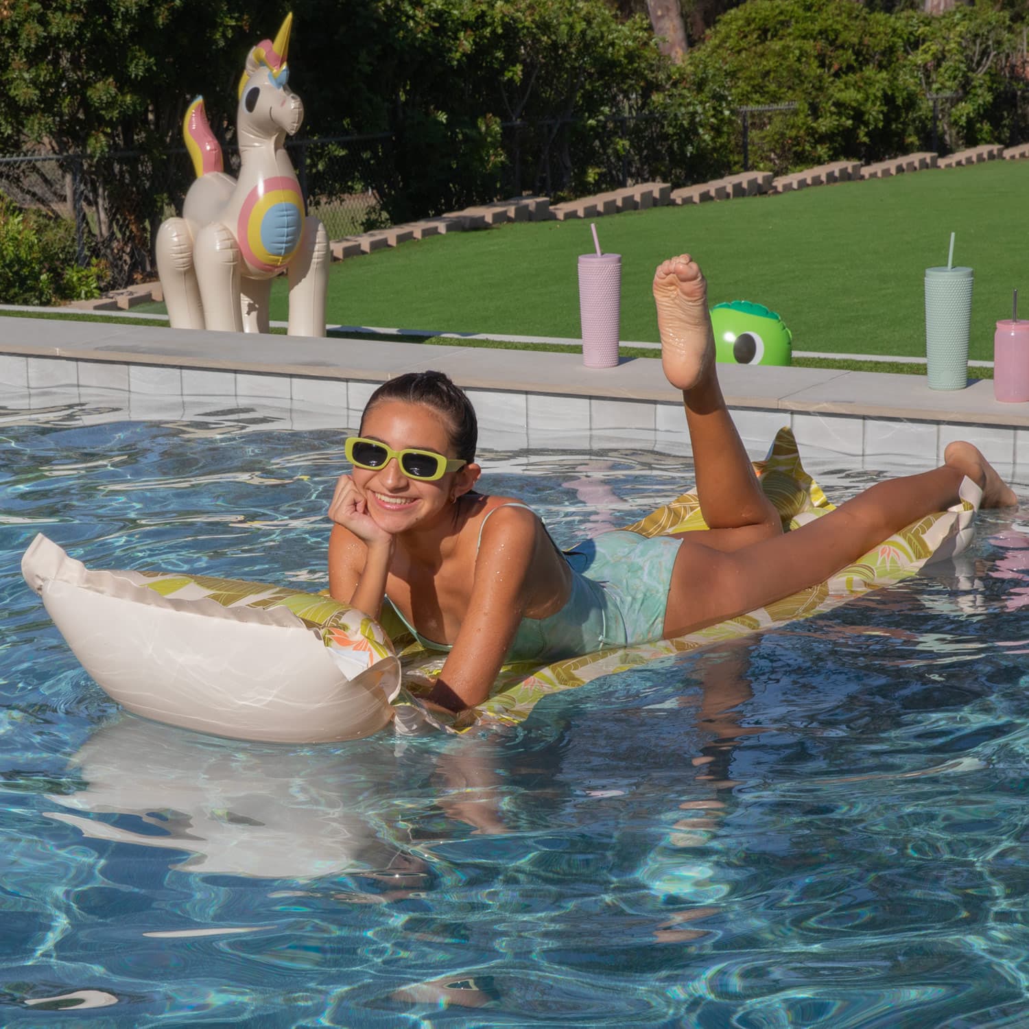 Funsicle Eezy Breezy Lush Leaf Mat