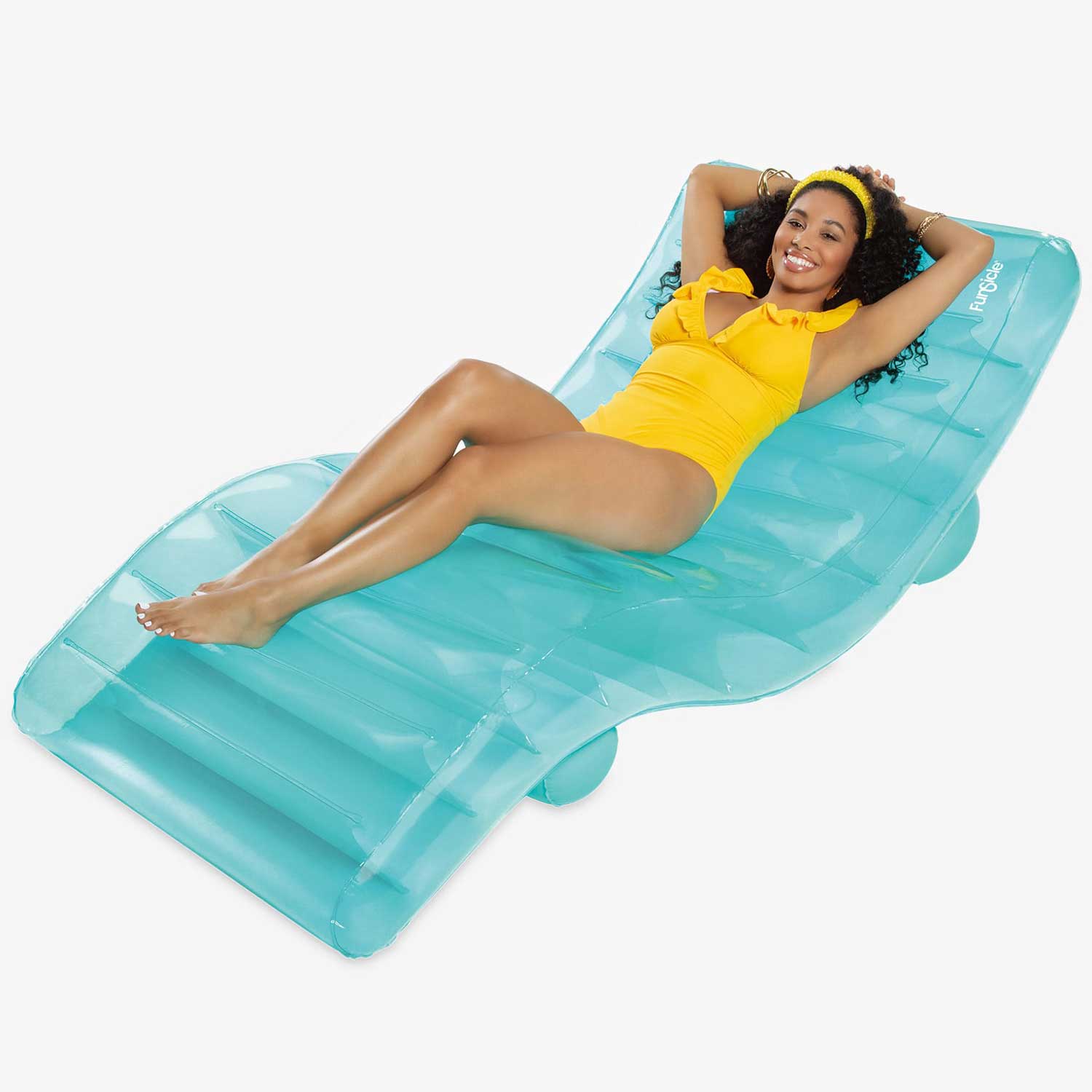 a model lounging on Funsicle SunChaiser Lounge