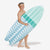 Funsicle California Dreamin' Surfboard Float with a model on a white background