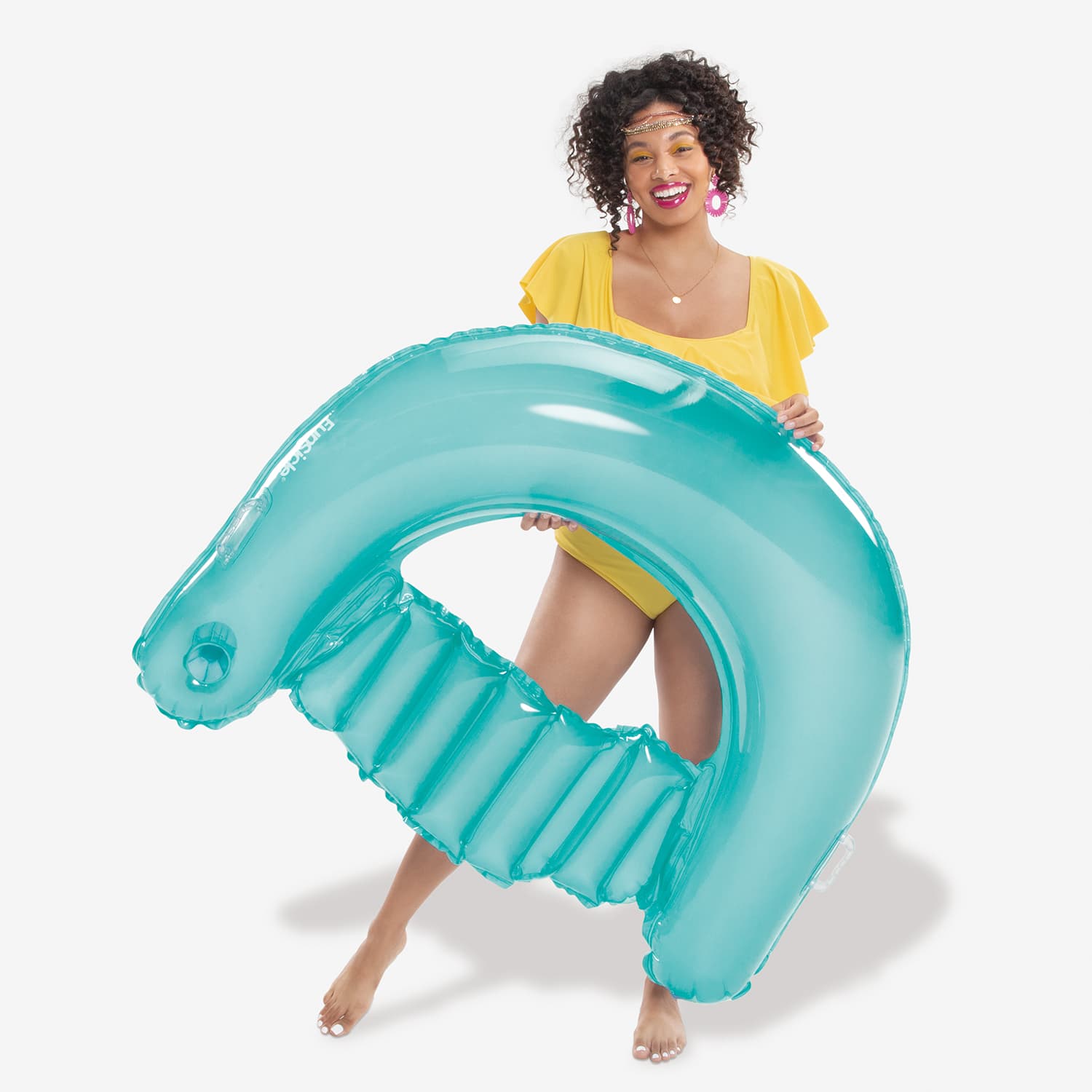 Funsicle Chill-Out Chair with a model on a white background