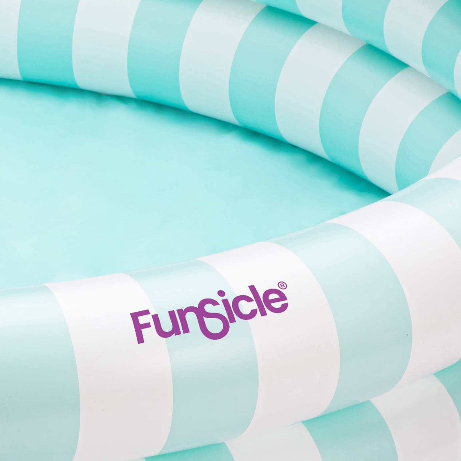 Funsicle Pastel Stripes Pool close up