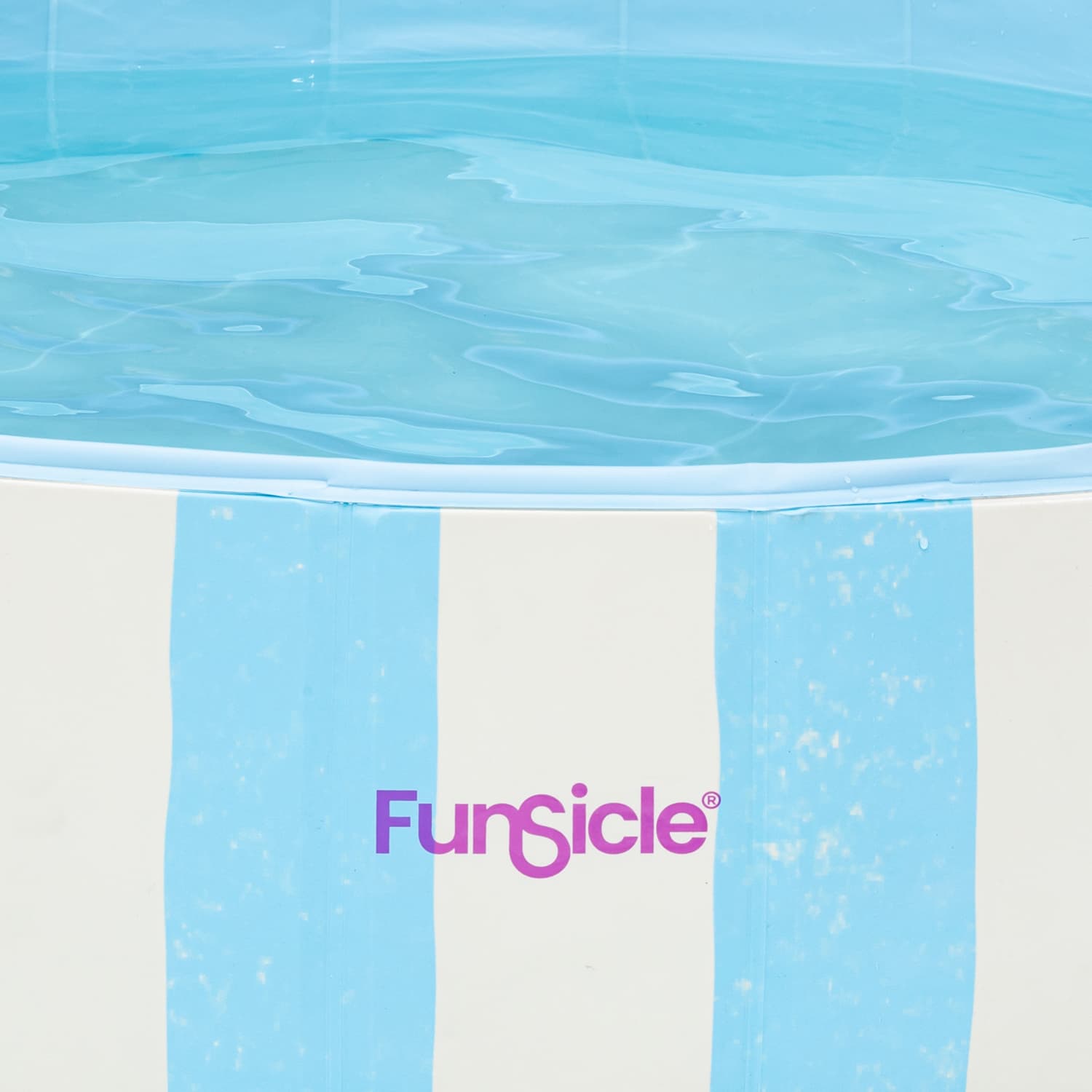 Funsicle Striped Fun Fold Pool close up view