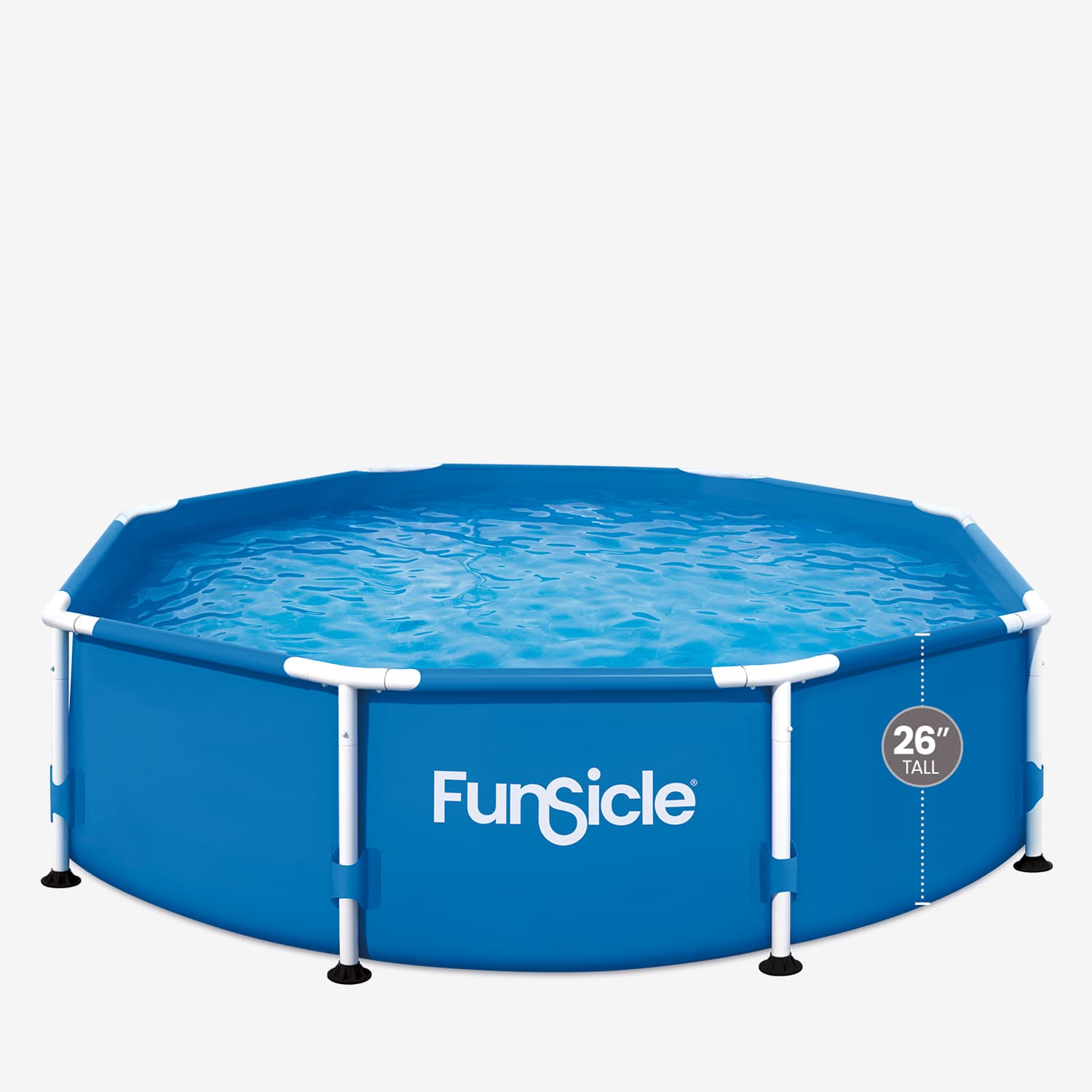 Blue FunSicle pool on a white background