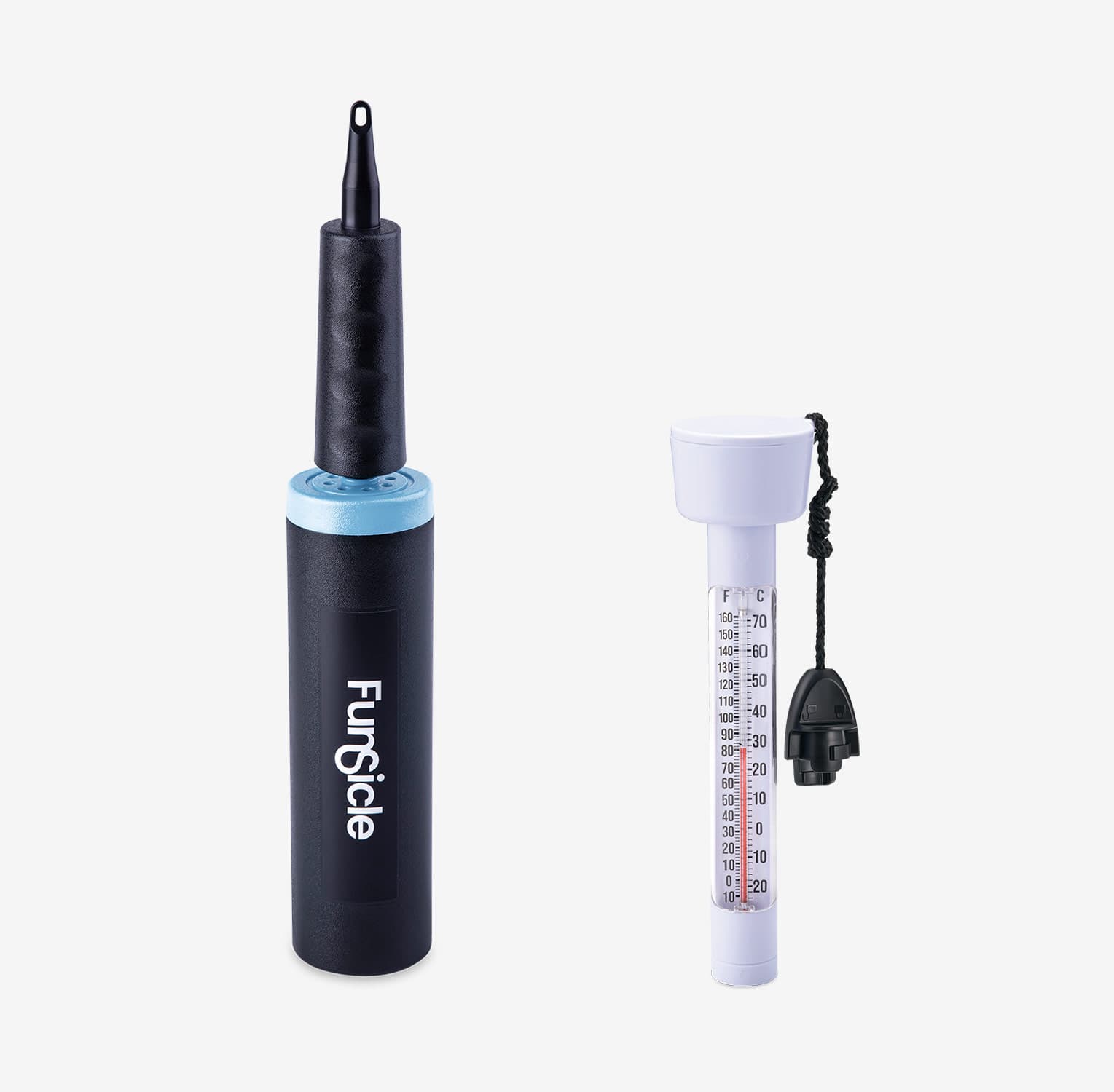 Funsicle Hand Pump and Thermometer