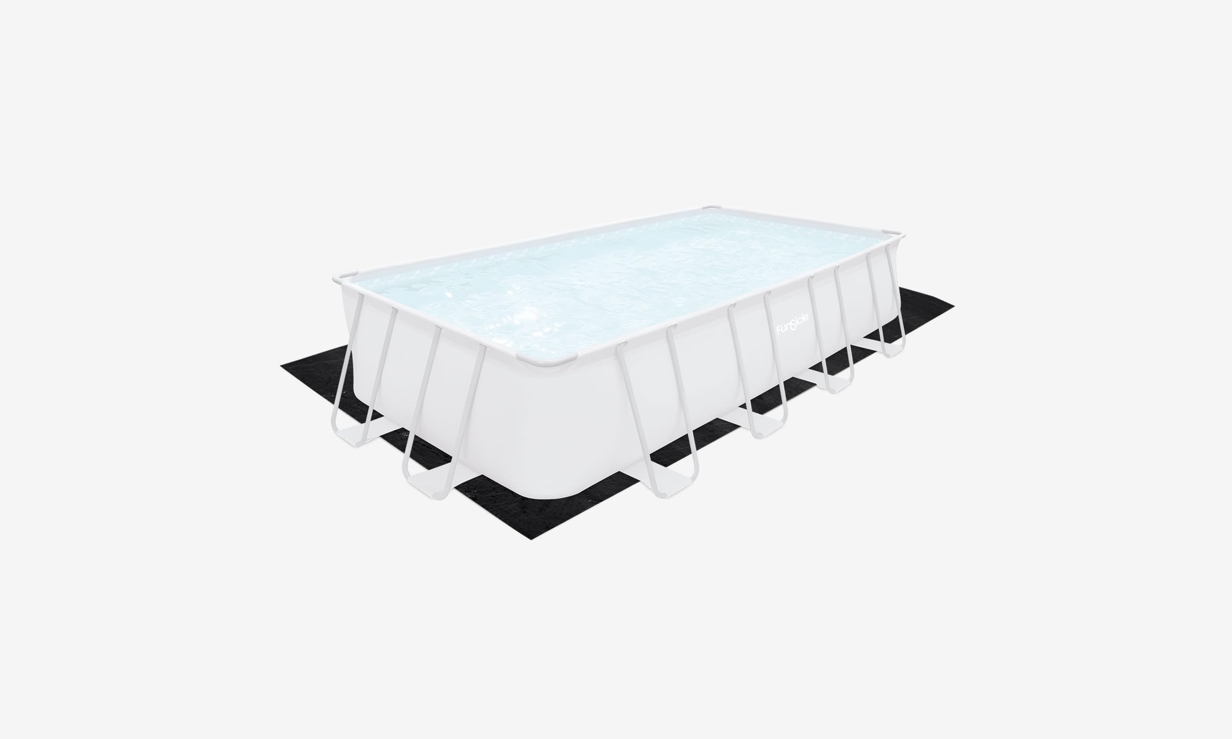 Funsicle 18.8ft Rectangular Ground Cloth with pool
