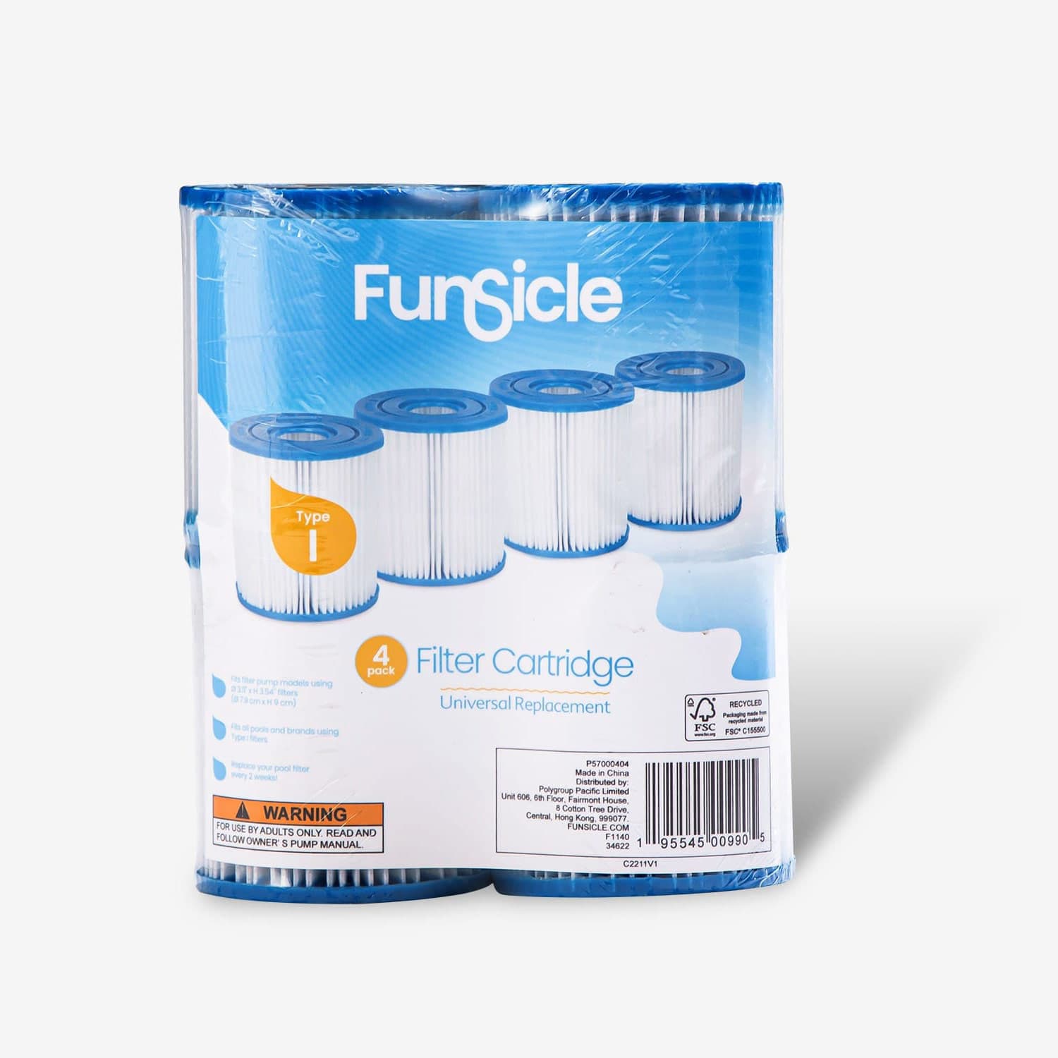 Funsicle Type I Filter Cartridge 4-pack packaging
