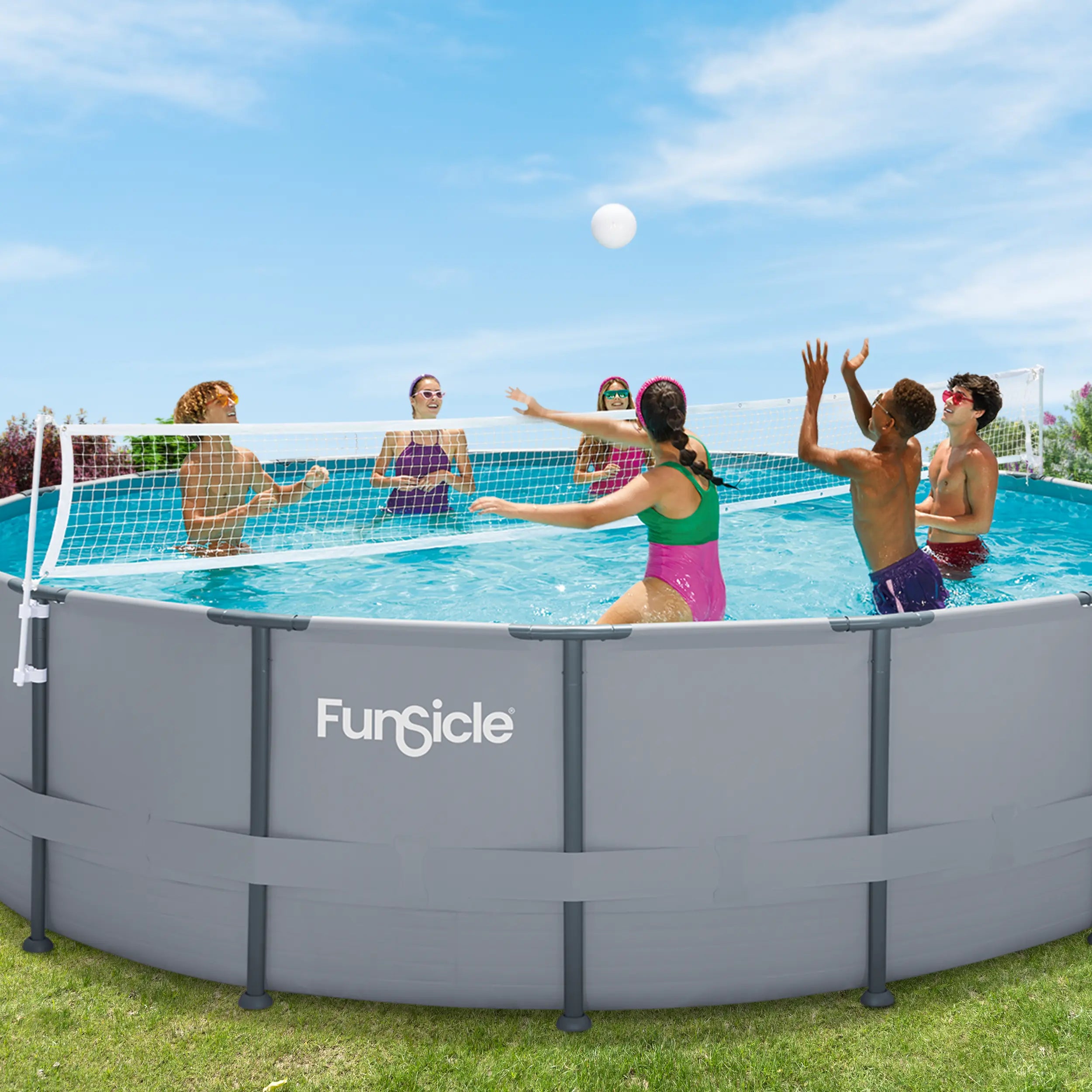 Funsicle Volleyball Set with models