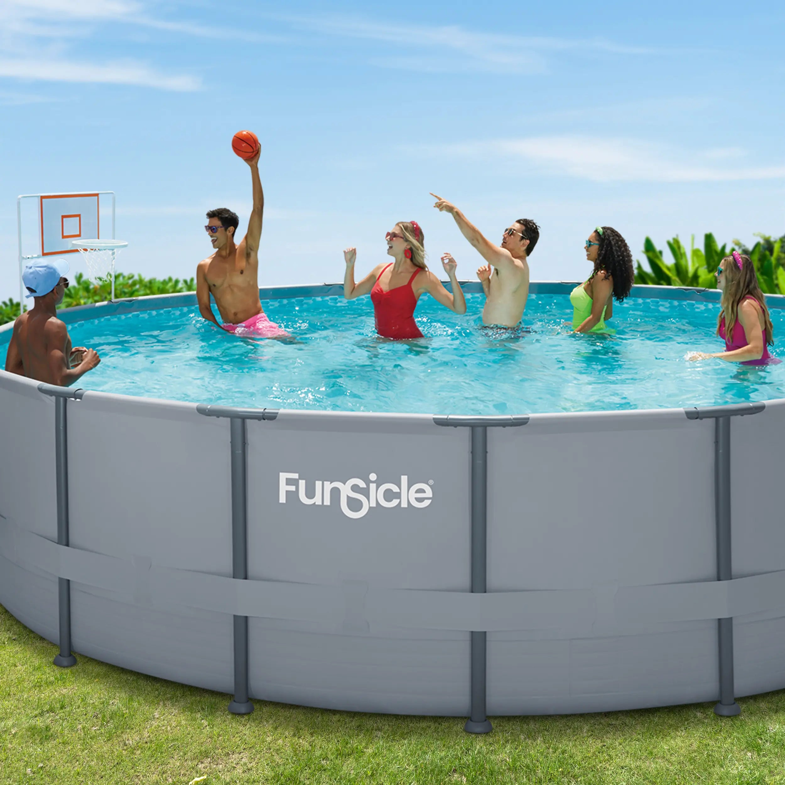 Funsicle Basketball Set with models