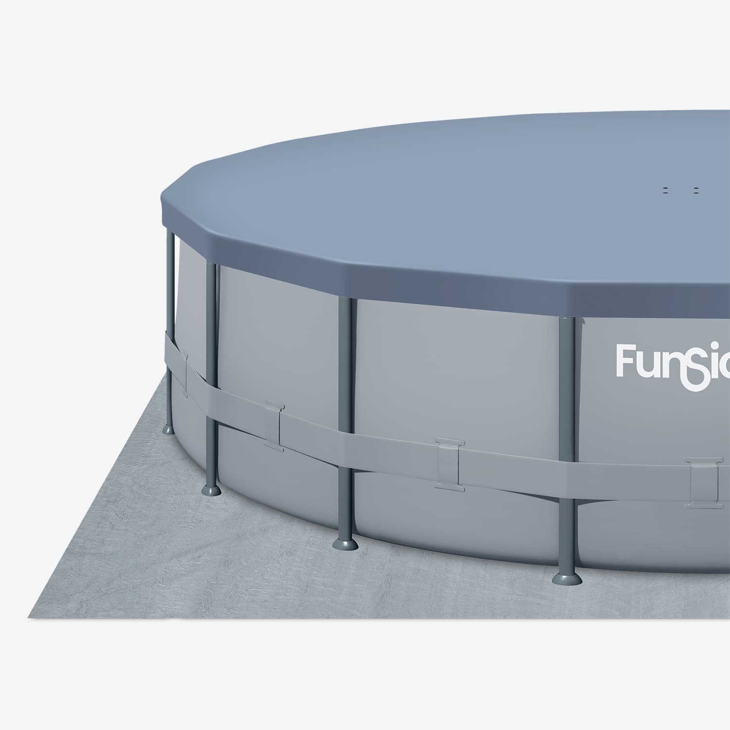 Funsicle 18 ft Oasis Pool with pool cover and ground cloth
