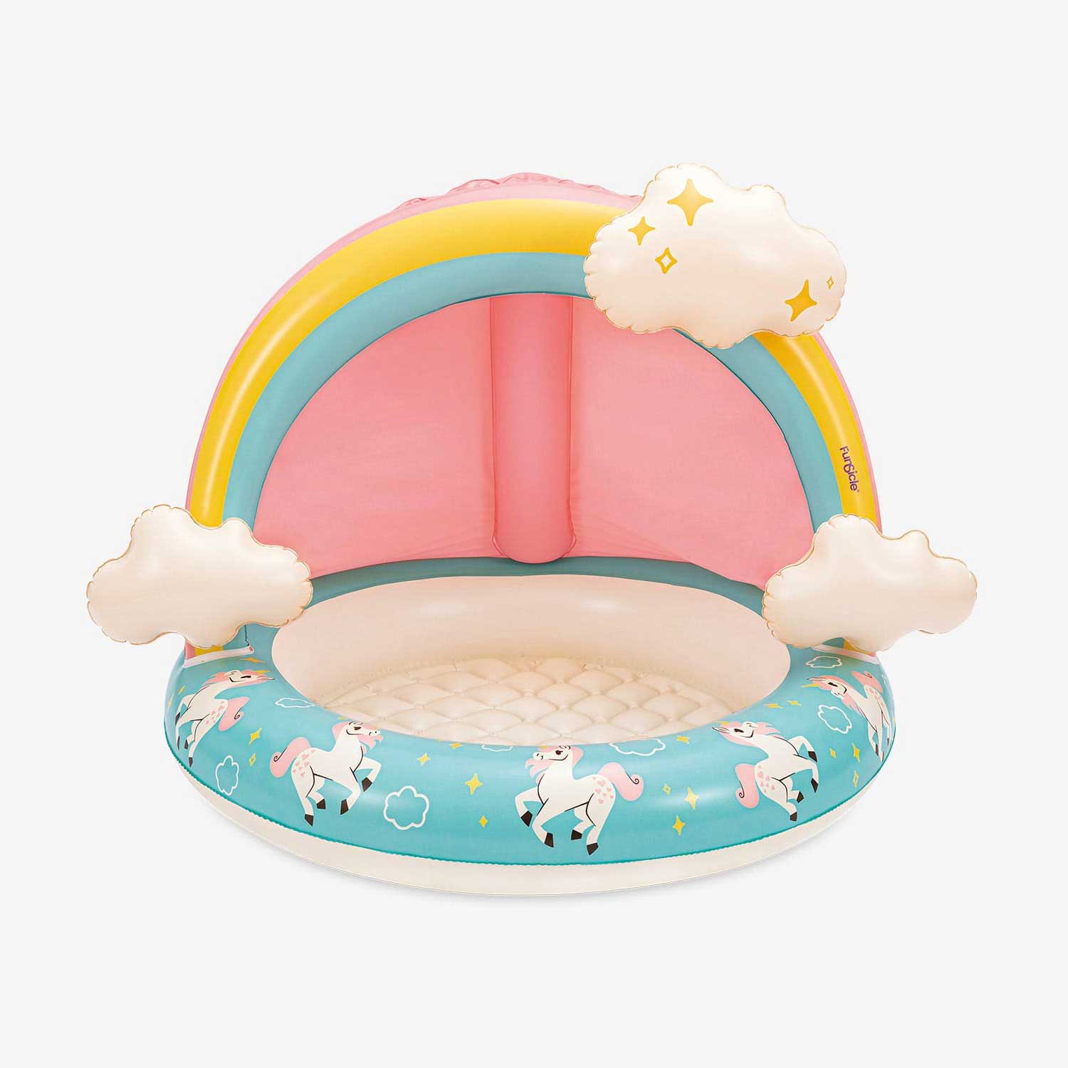 Funsicle Rainbow Magic Shaded Pool | Inflatable Pool for Kids